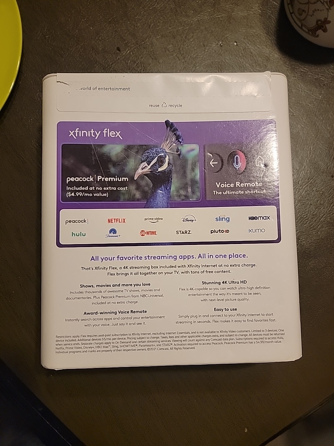XFINITY Flex 4K UHD Streaming TV Box Voice Remote New in Box Never Opened