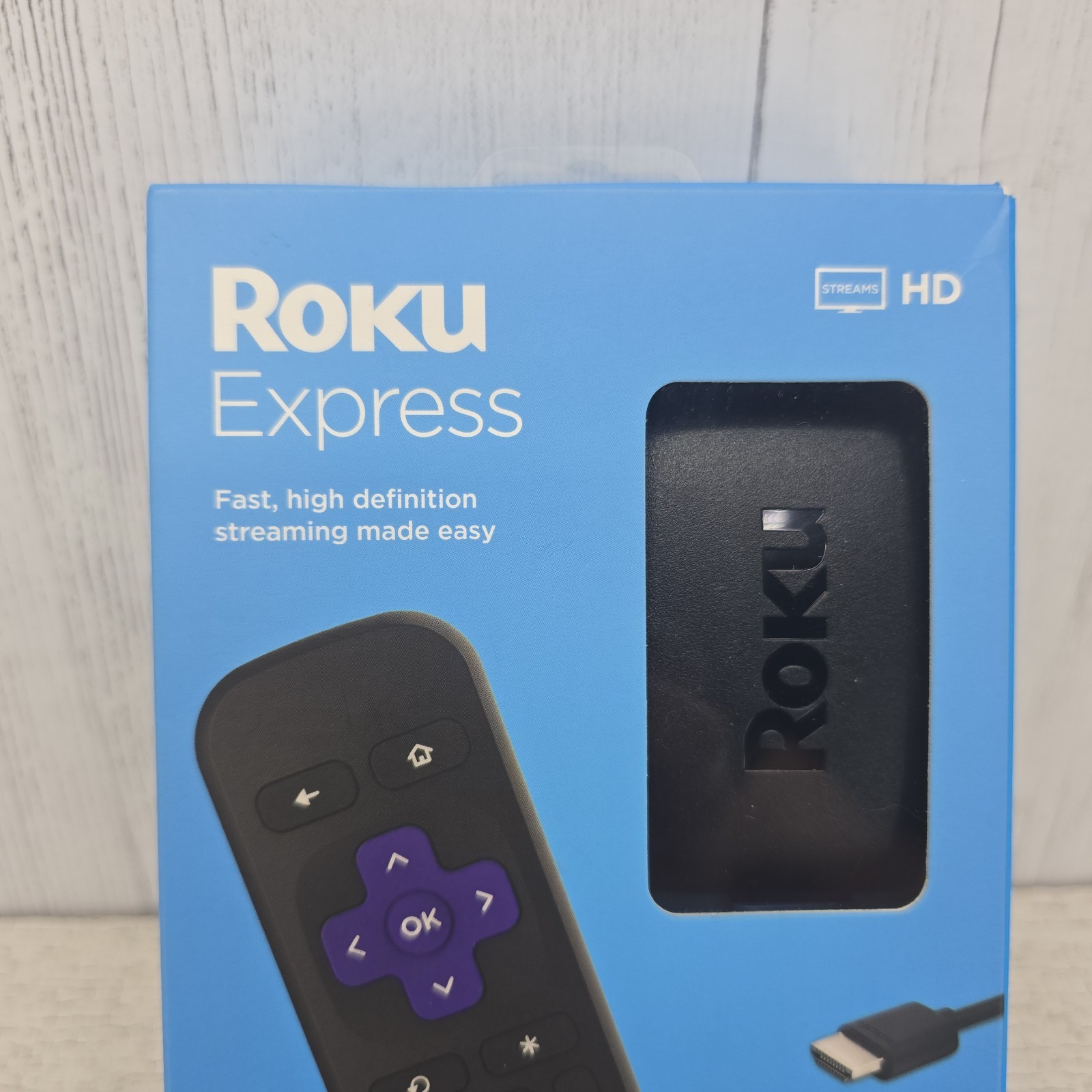 Roku HD Streaming Media Player with High Speed HDMI Cable and Simple Remote