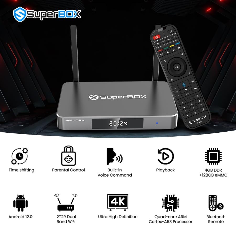 SuperBox S6 Ultra – The Ultimate Android Streaming Device – 18+ Parental USA