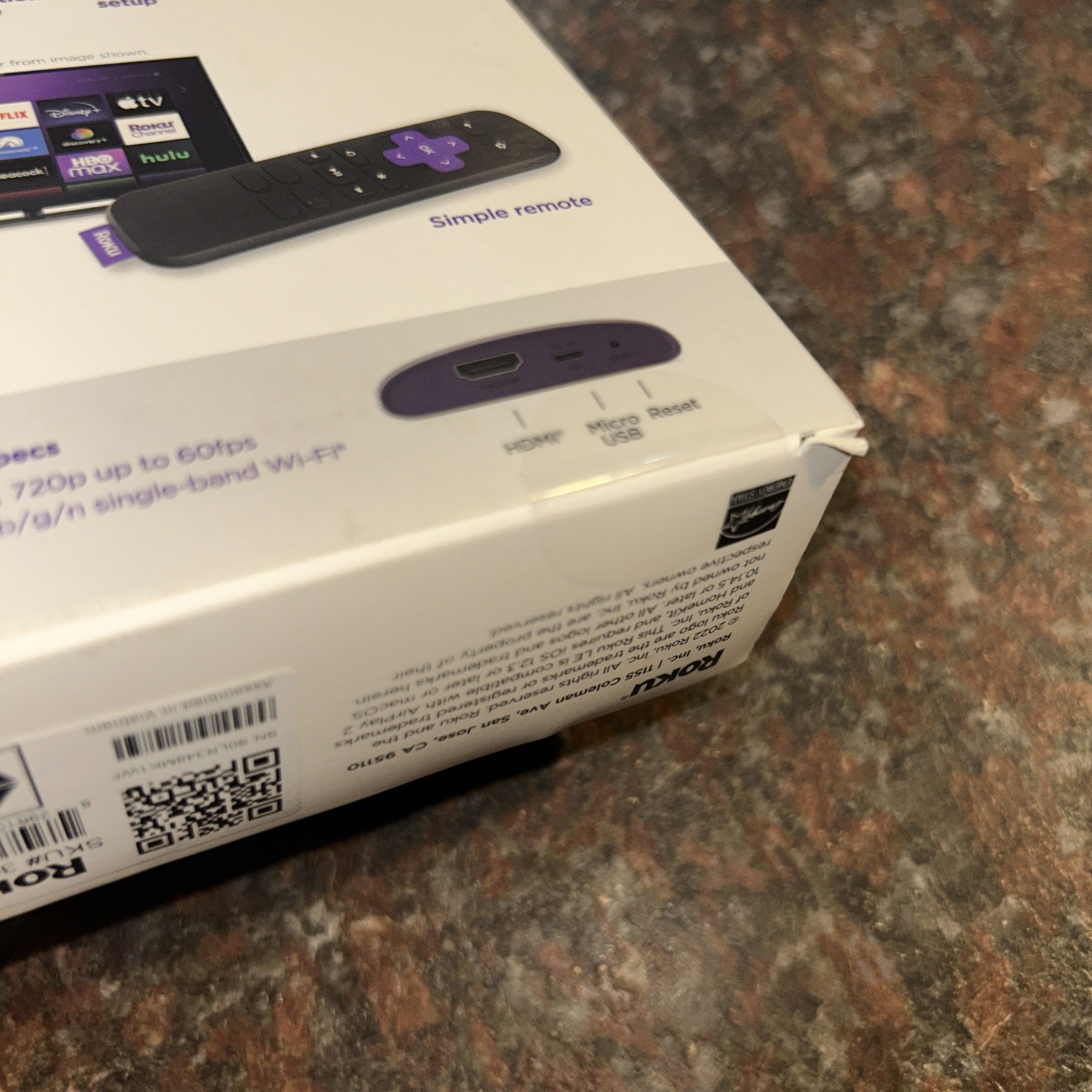 Roku LE Media Player – Black/Purple