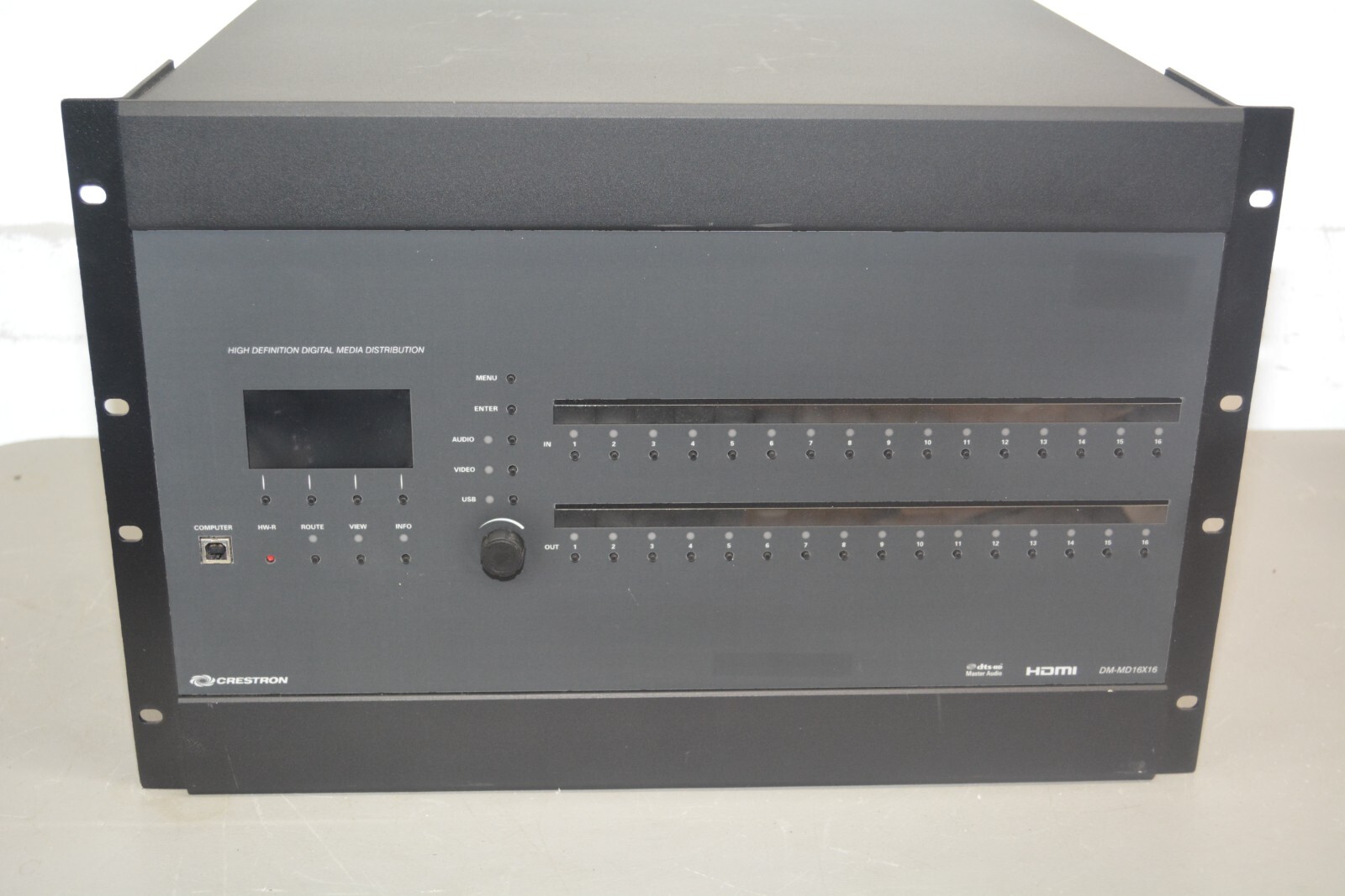^ Crestron DM-MD16x16 HD Digital Media Switcher w/ 15x Cards #X1035