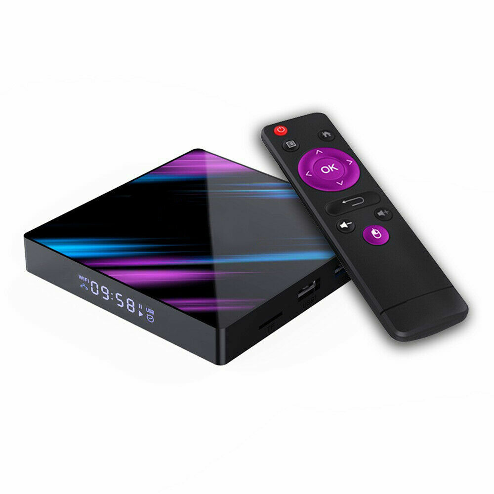 H96 Max Android 9.0 Smart TV Box 64G Quad Core 4K HD 5.8GHz WiFi Media Player US