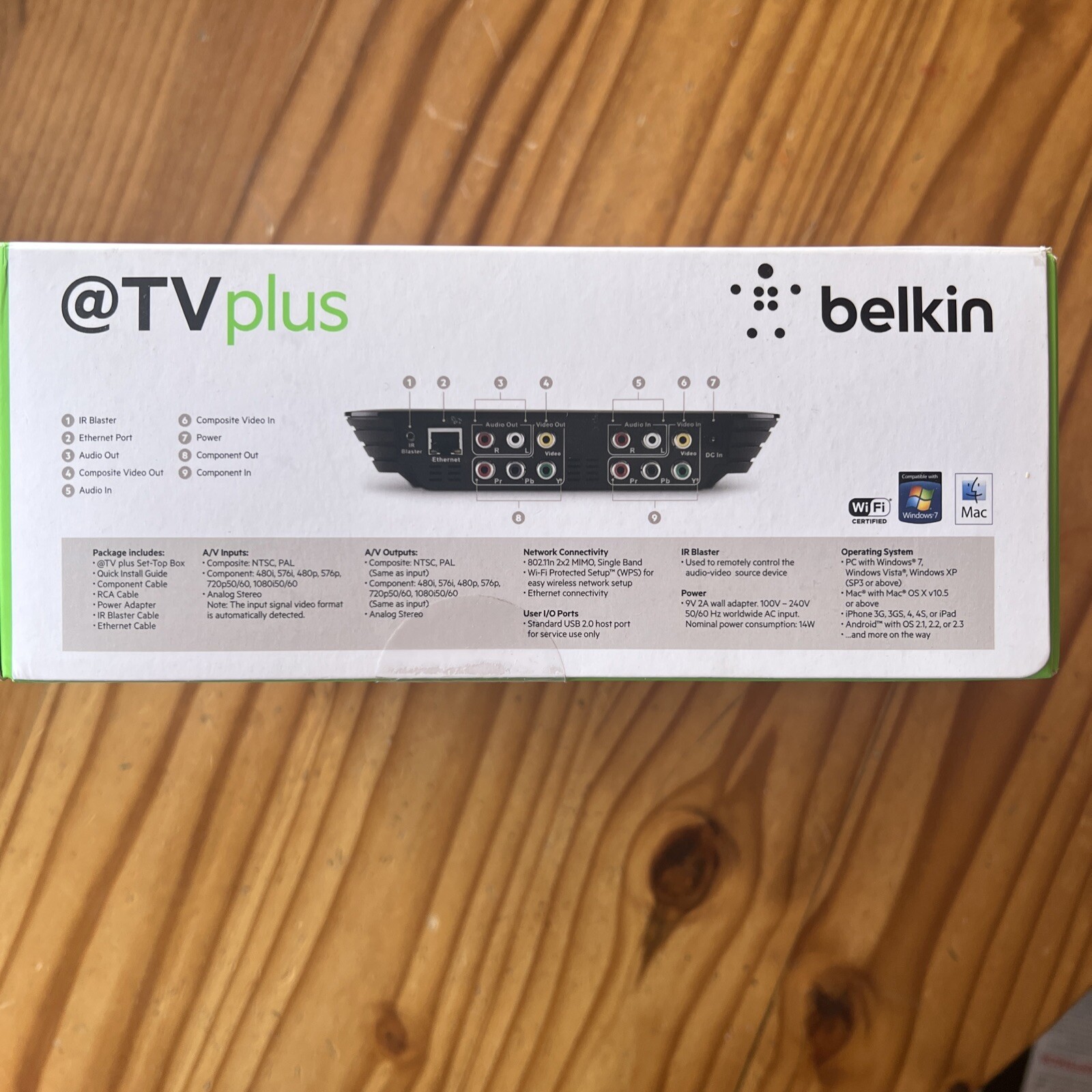 Belkin @TV Plus Set-Top Box Mobile Television Anywhere G1V1000 – NIB