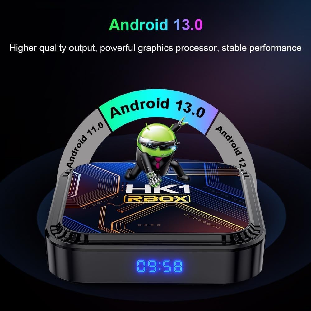 Android 13.0 TV Box – 8K & 3D, 4GB RAM + 32GB ROM for Seamless Viewing