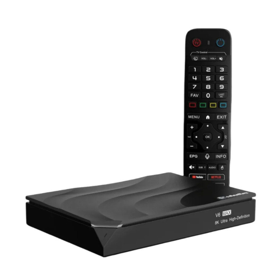 vSeeBox V6 Max Android TV Box 64GB Media Streamer WiFi HDMI Black