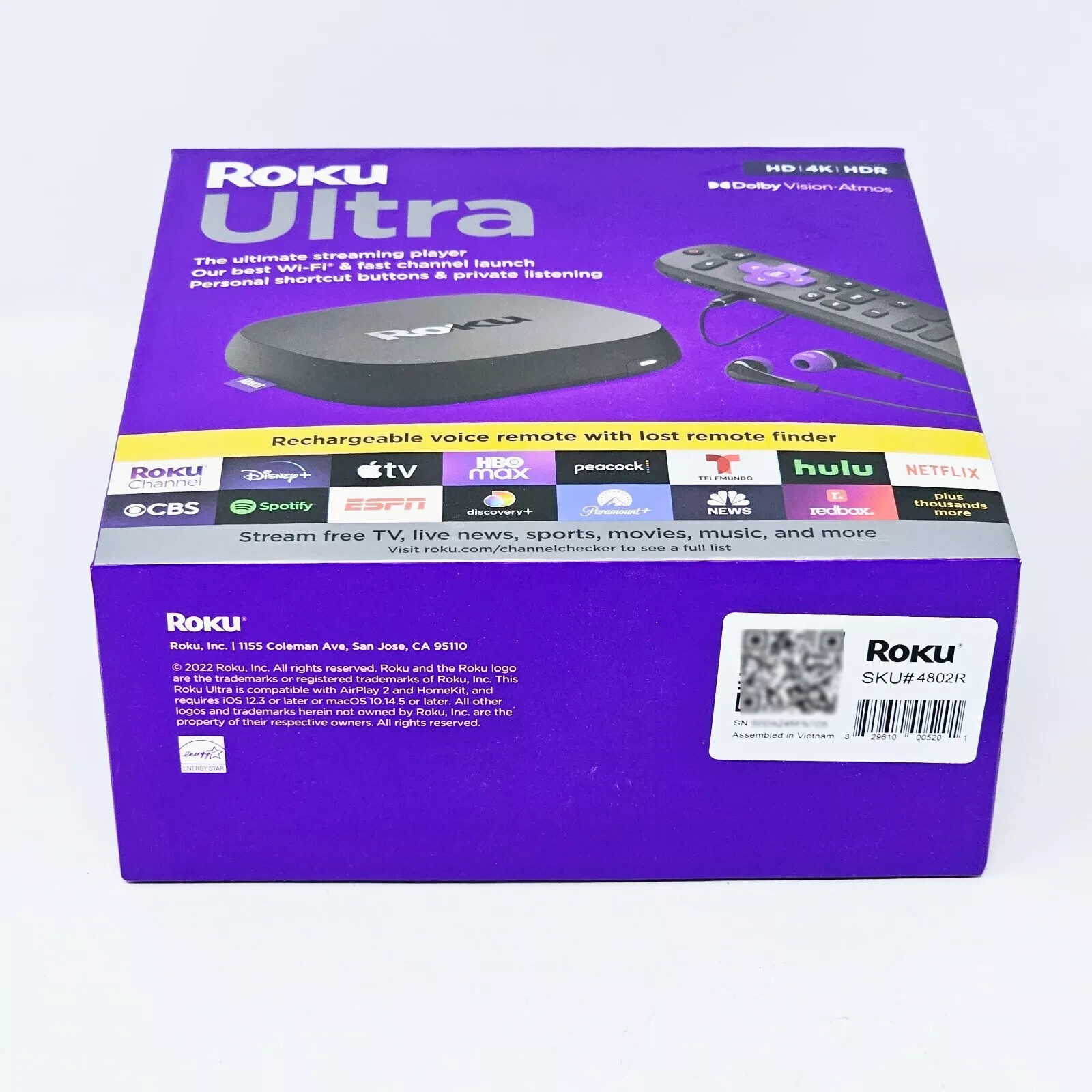 ROKU ULTRA 4K UHD Media Player Dolby Vision Atmos 4800RW – Sealed NEW