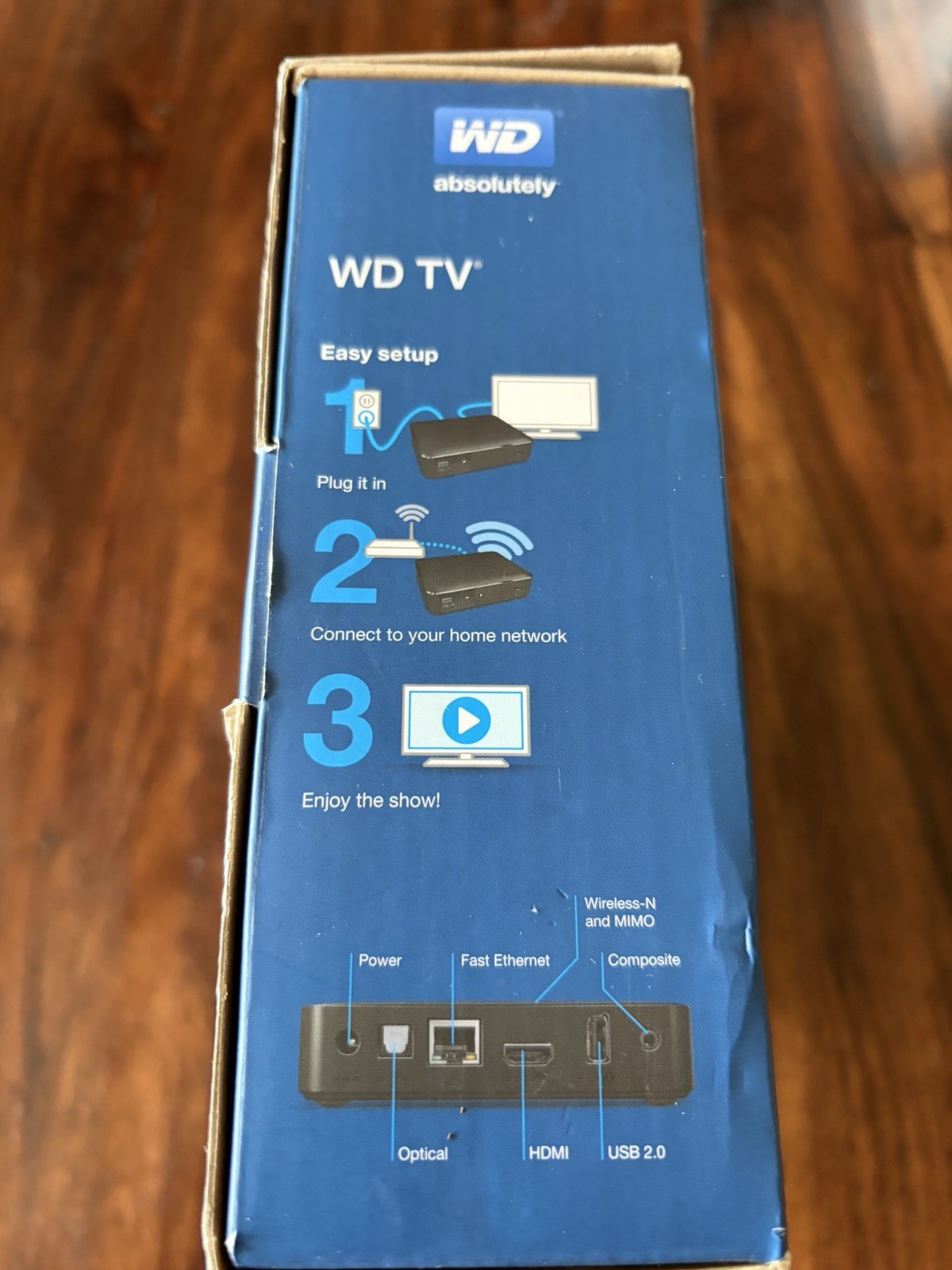 Western Digital WD Network Audio/Video Player WDBYMN0000NBK-00 w/ Remote + Box