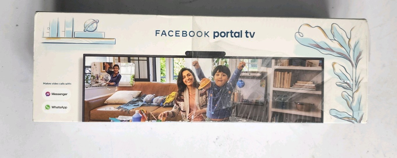 New Facebook Portal TV Smart Camera Video Calling Box Black WiFi HDMI 1080p FHD