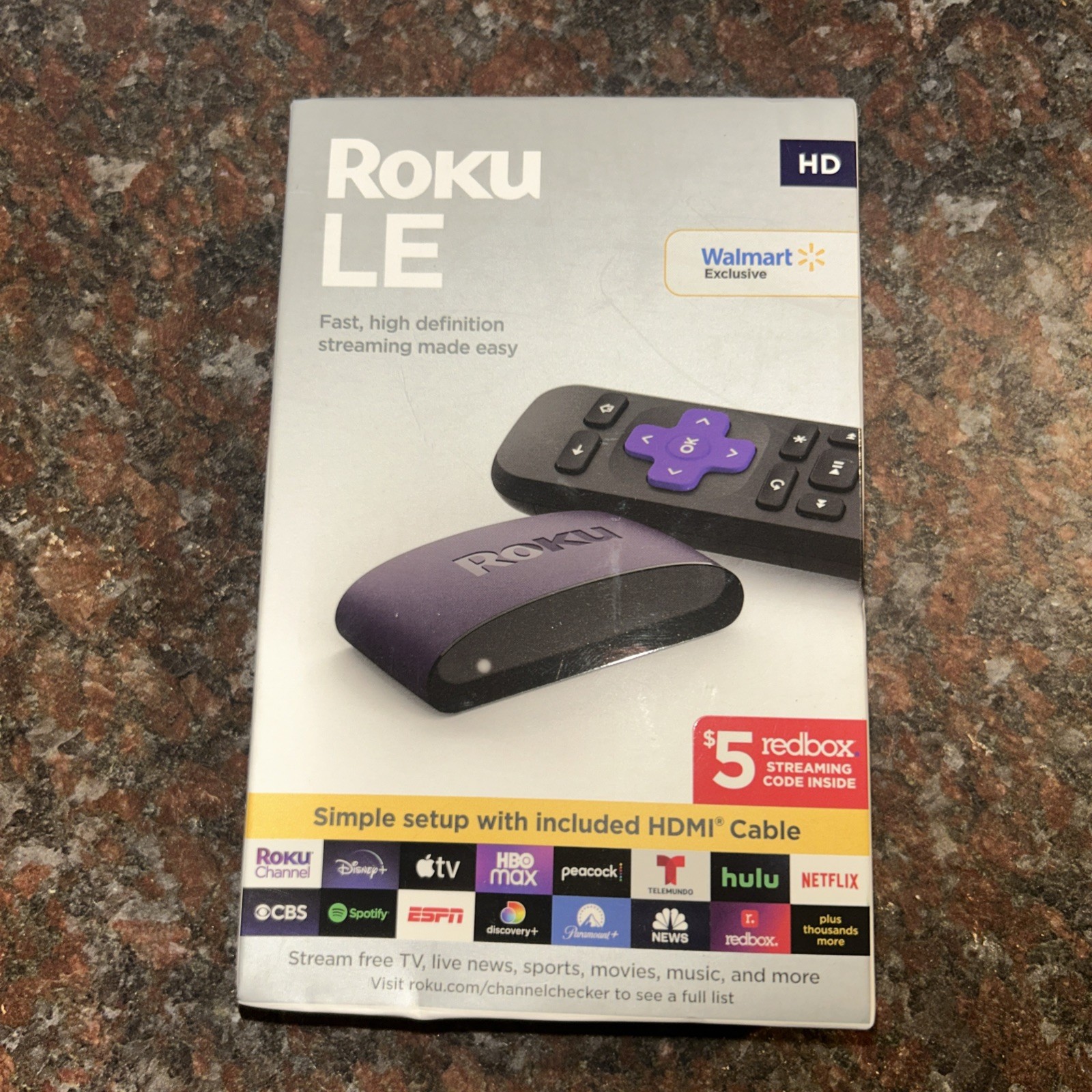 Roku LE Media Player – Black/Purple