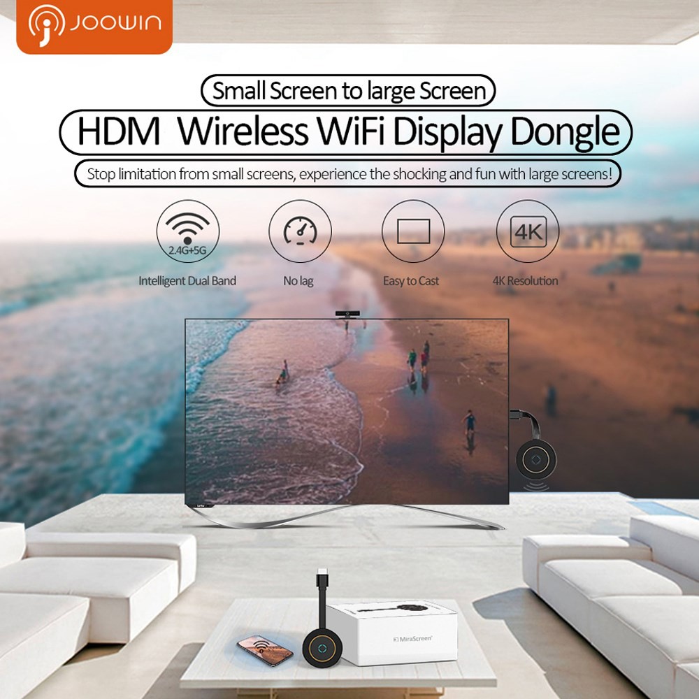 ✨G10 True 4K TV Stick TV Streamer Display HD WiFi Wireless Dongle Receiver