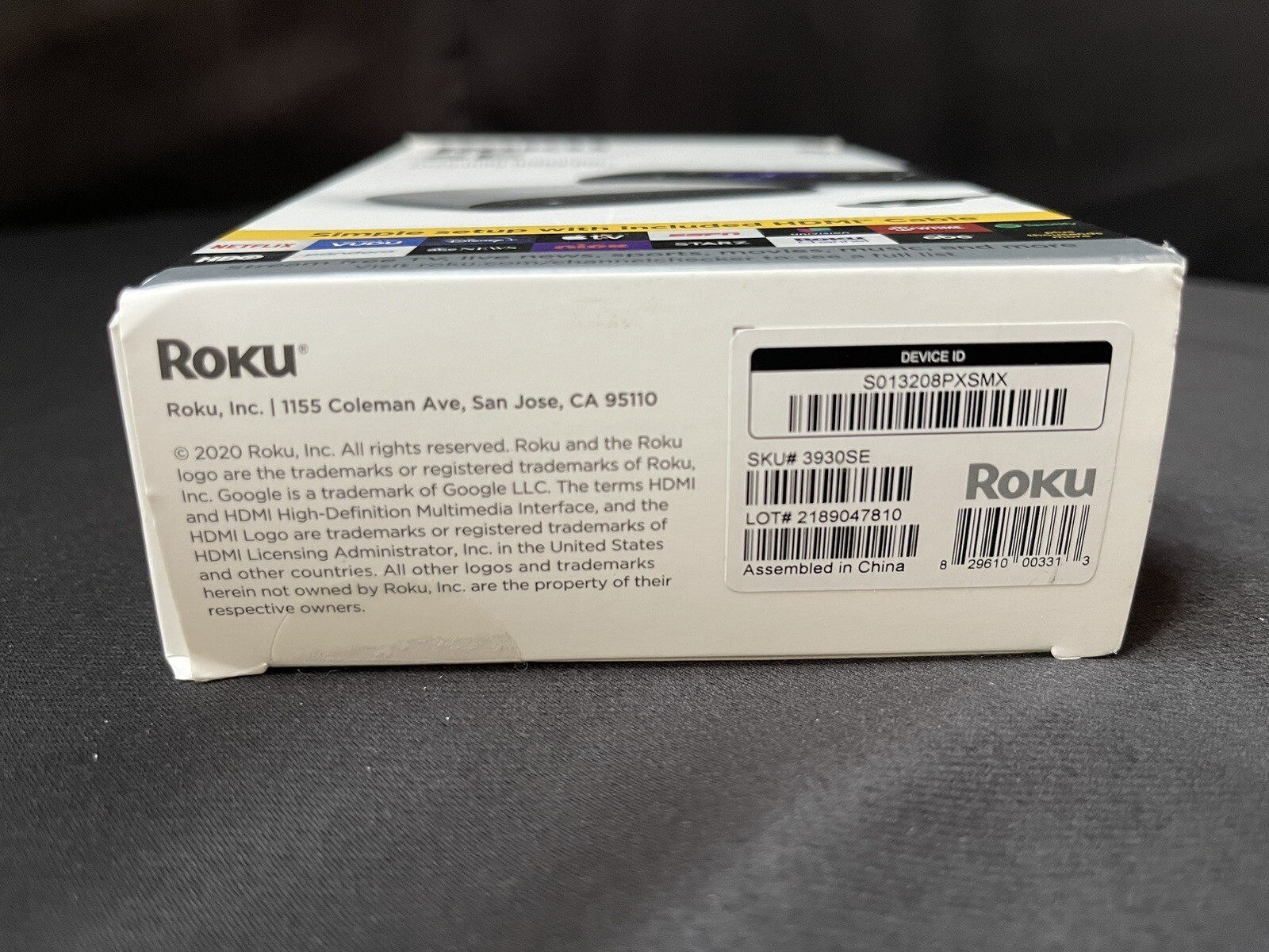 Roku SE 3930SE High Definition Streaming HDMI New