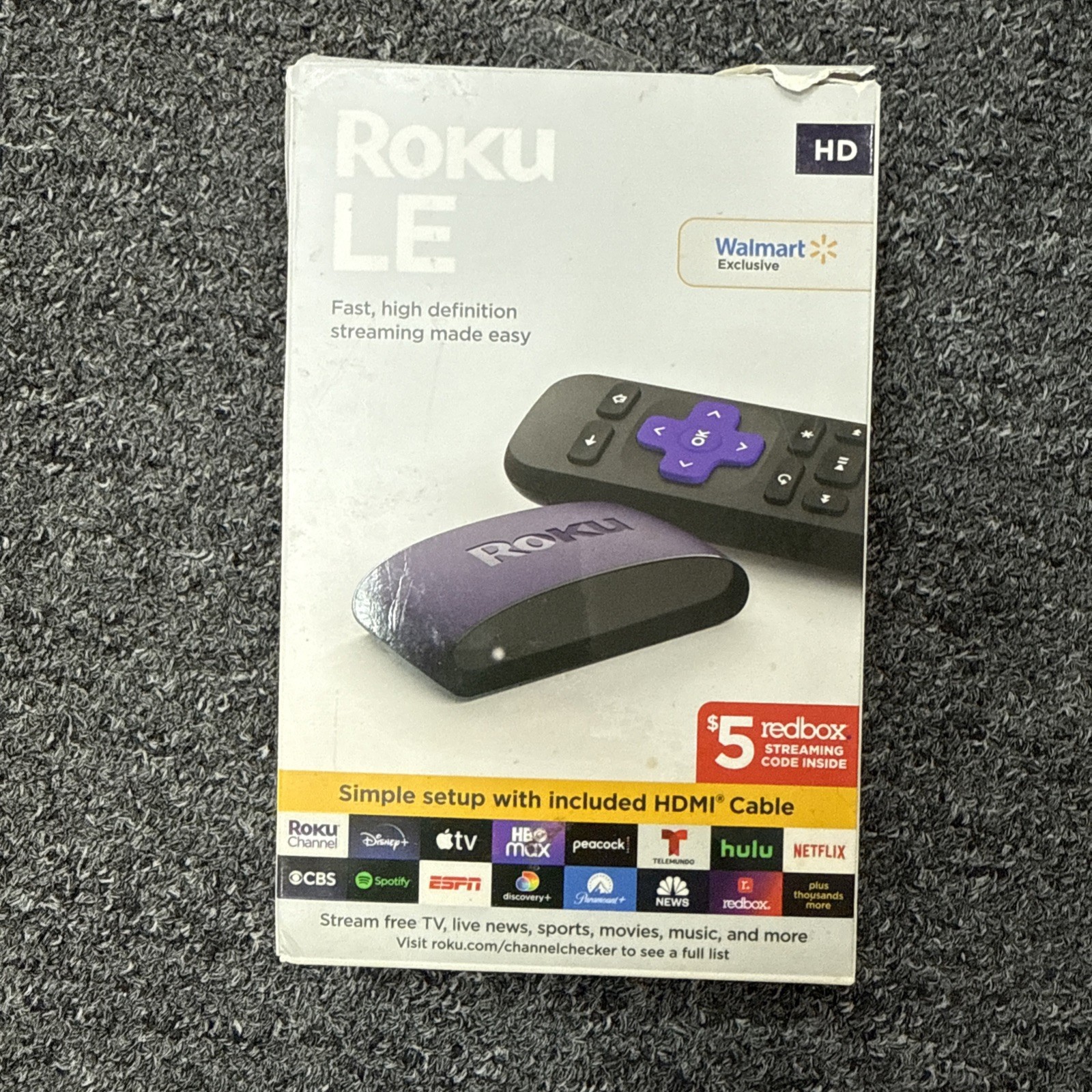 Roku LE HD Streaming Media Player High Speed HDMI Cable & Remote (3930S4) – NEW™
