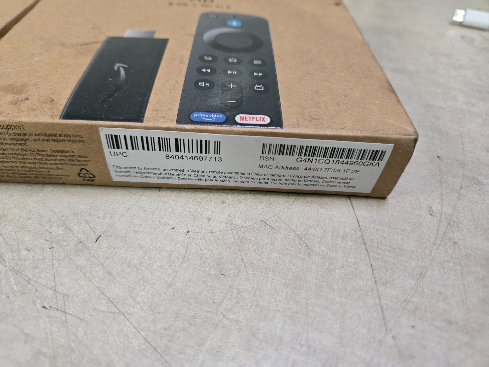 Lot of 2 Sealed Amazon Fire TV Stick HD Streaming Device, Wifi-5 8gb
