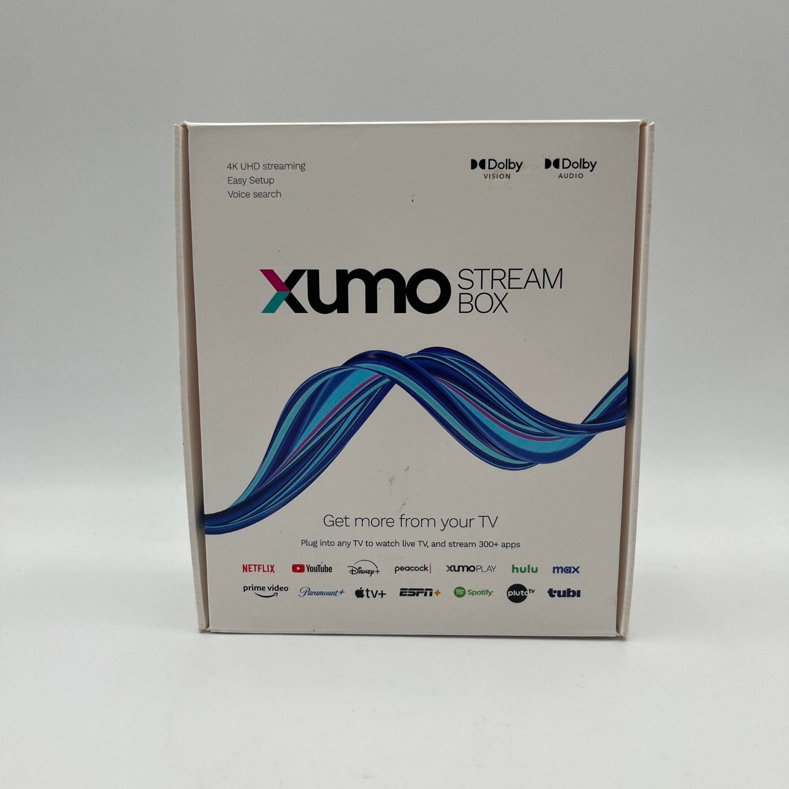 Xumo Stream Box 4K UHD Streaming Device ESST11AEI Media Player Voice Remote NEW