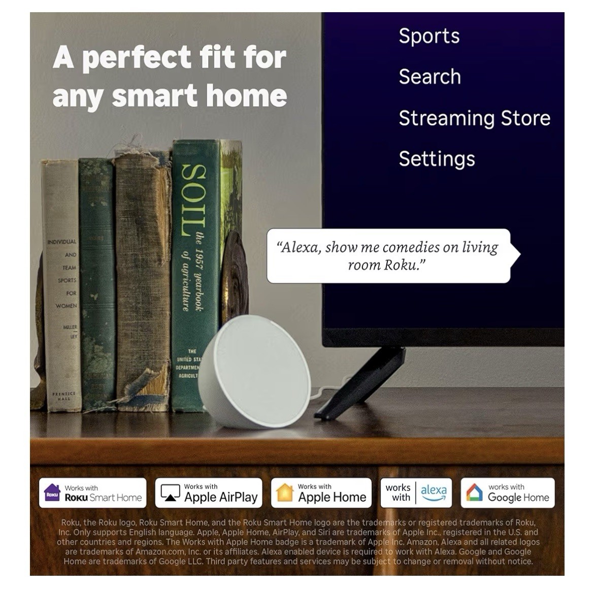 Roku 3830R Streaming Stick Plus 4K UHD Media Player w/ Voice Remote – 2025 Model