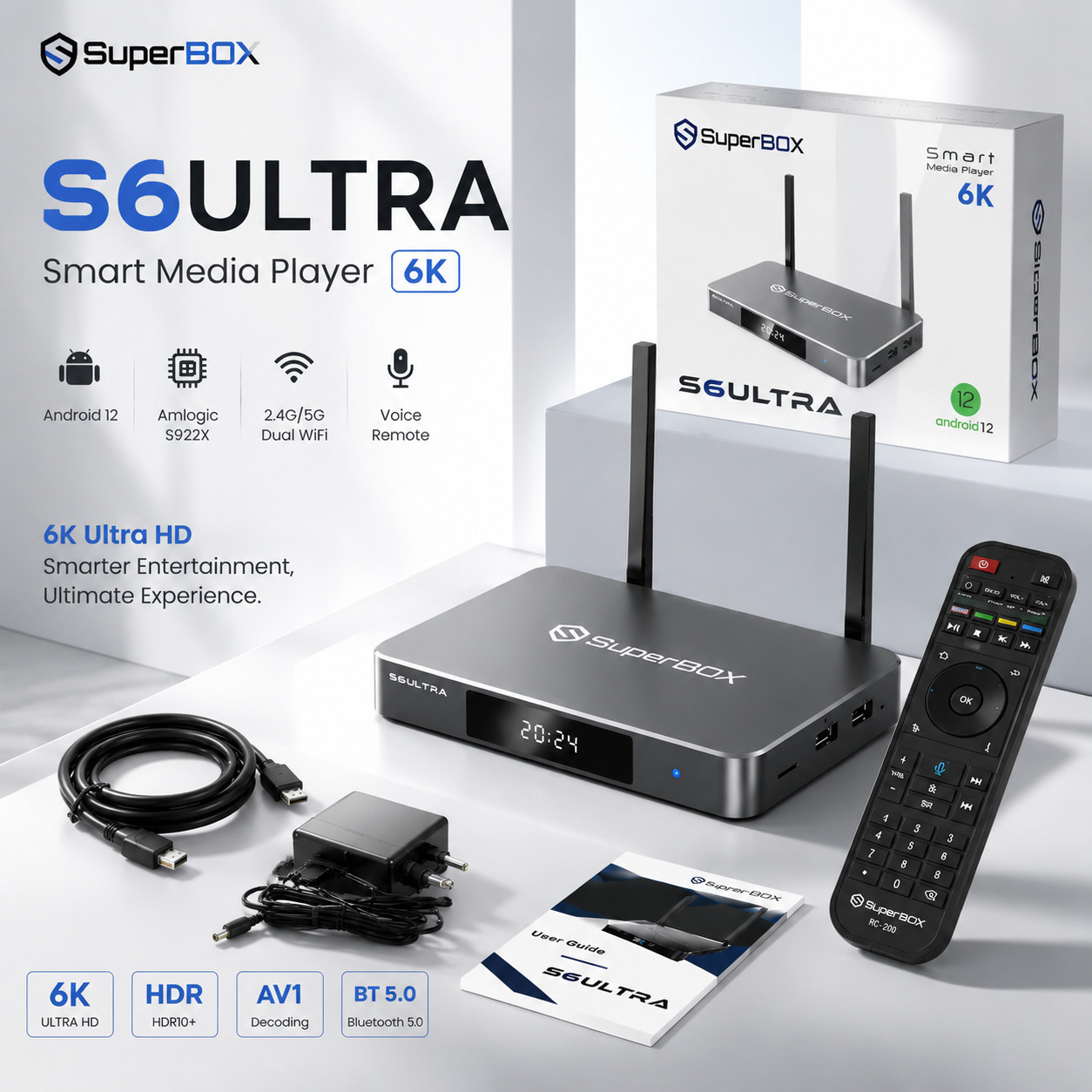 SuperBox S6 Ultra TV Box 24/7 Support Authorized Distributor Shipped Out SameDay