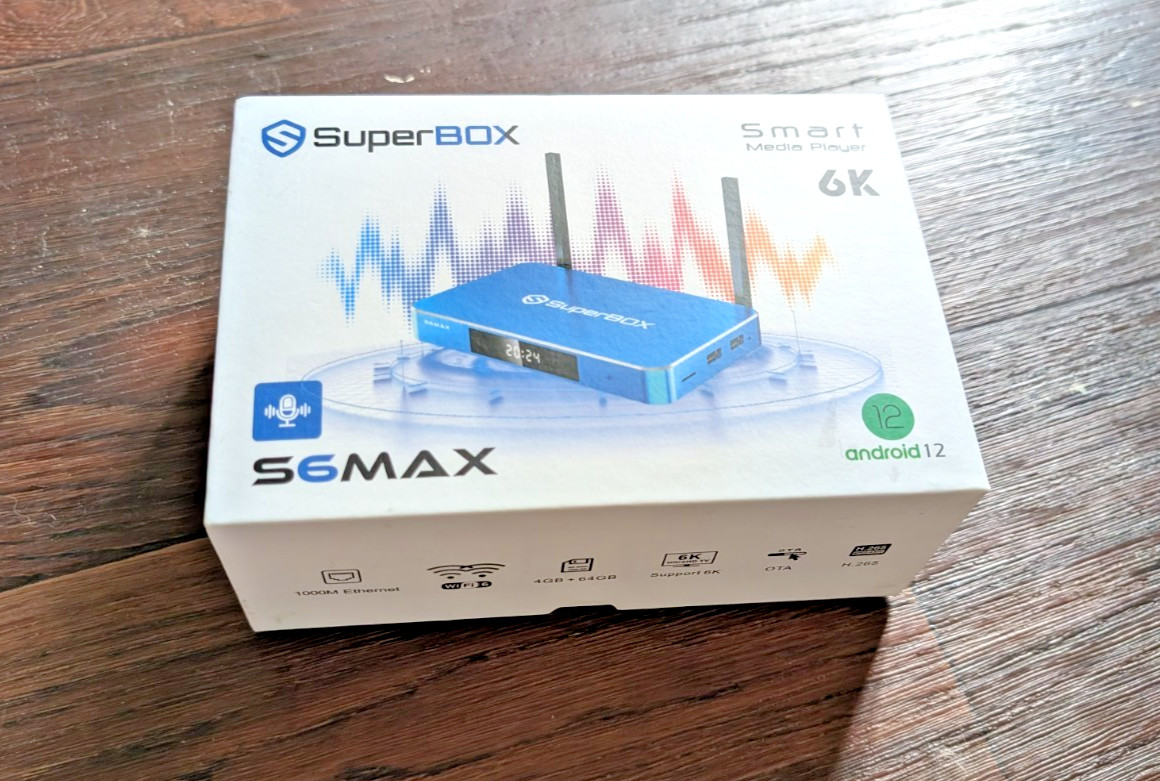 SuperBox S6 Max TV Streaming Box U-HD Smart Media Player 6K