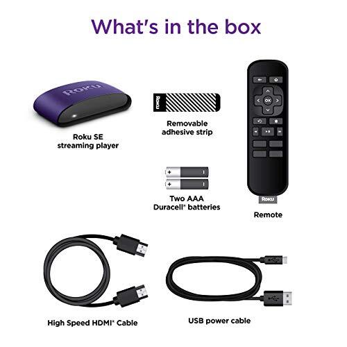 Roku LE HD Streaming Media Player with High Speed HDMI Cable and Simple Remote W