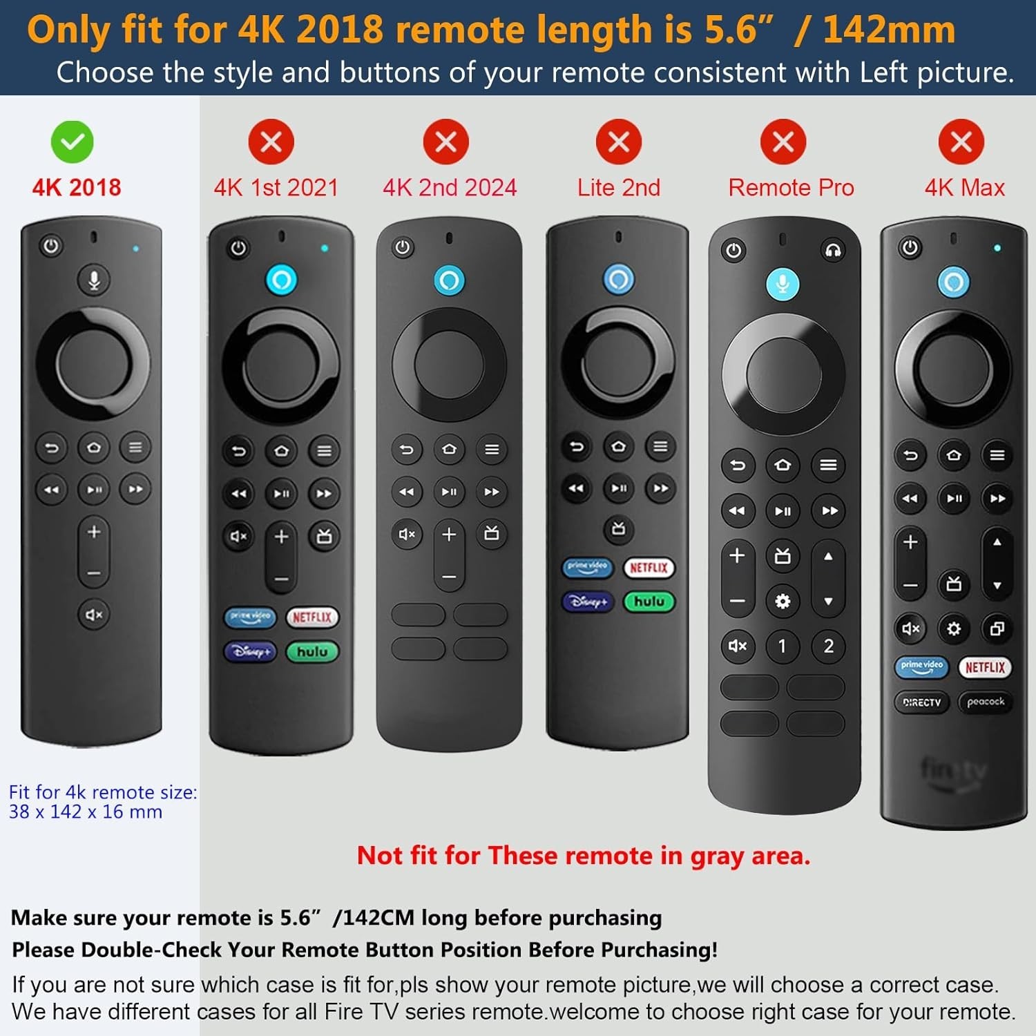 Vibrant Red & Blue Silicone Cover for Fire TV Stick 4K – 2 Pack of Protection