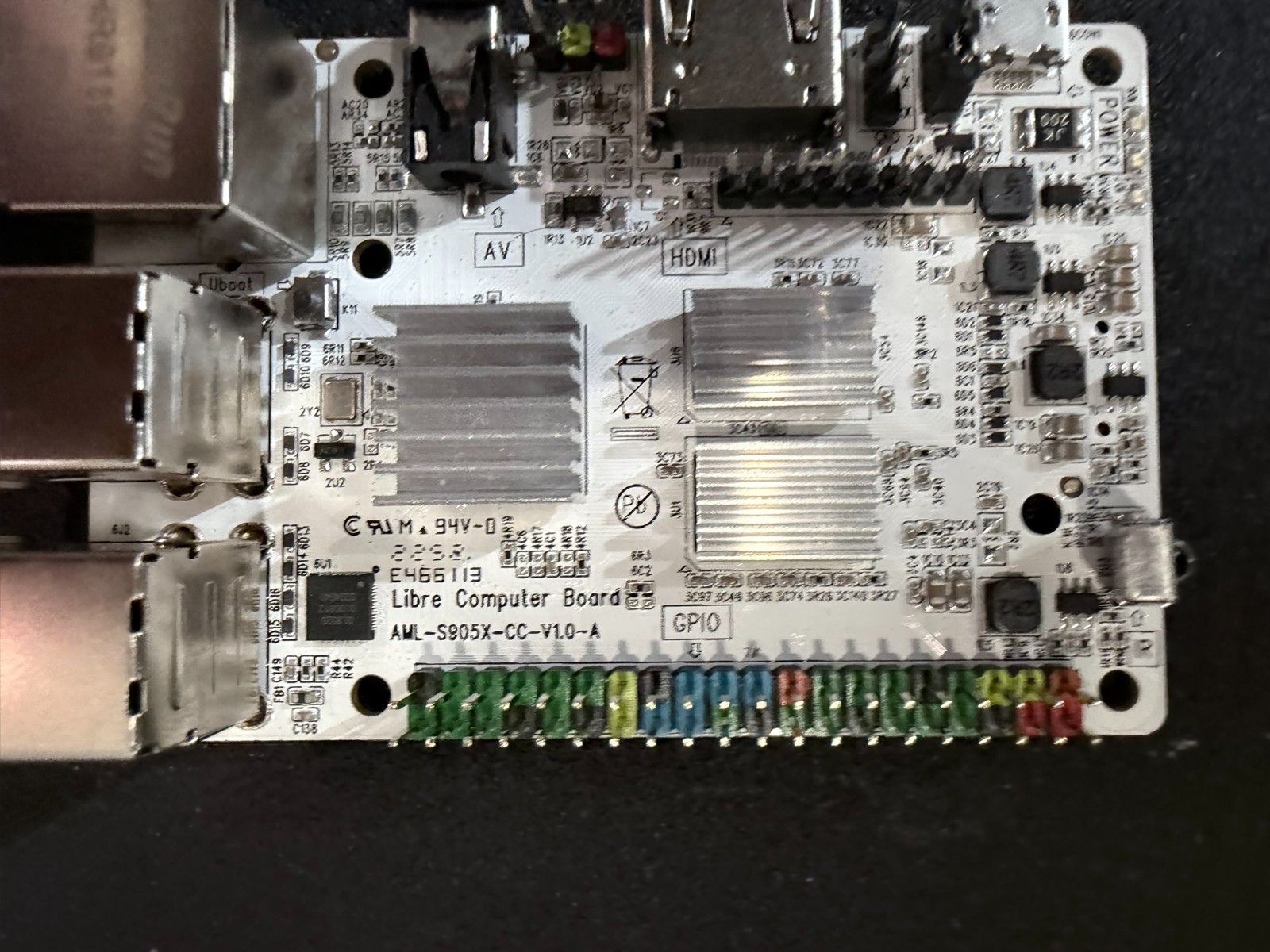 Libre Computer AML-S905X-CC Le Potato Single Board Computer w/ Heatsink and case