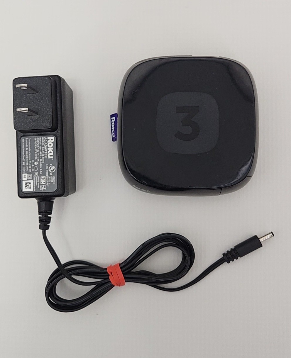 Roku 3 (3rd Generation) Media Streamer 4200X – No Remote – Tested