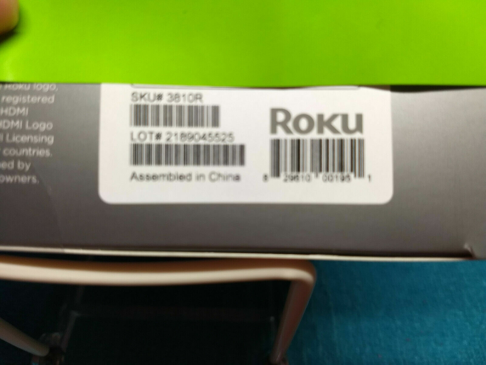 ROKU 4K HDR STREAMING STICK+ 3810R VOICE REMOTE PLUS “FREE” ROKU HDMI EXTENDER