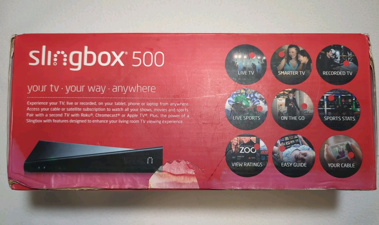 Sling Media Slingbox 500 Digital TV Television Media Streamer SB500 Open Box New