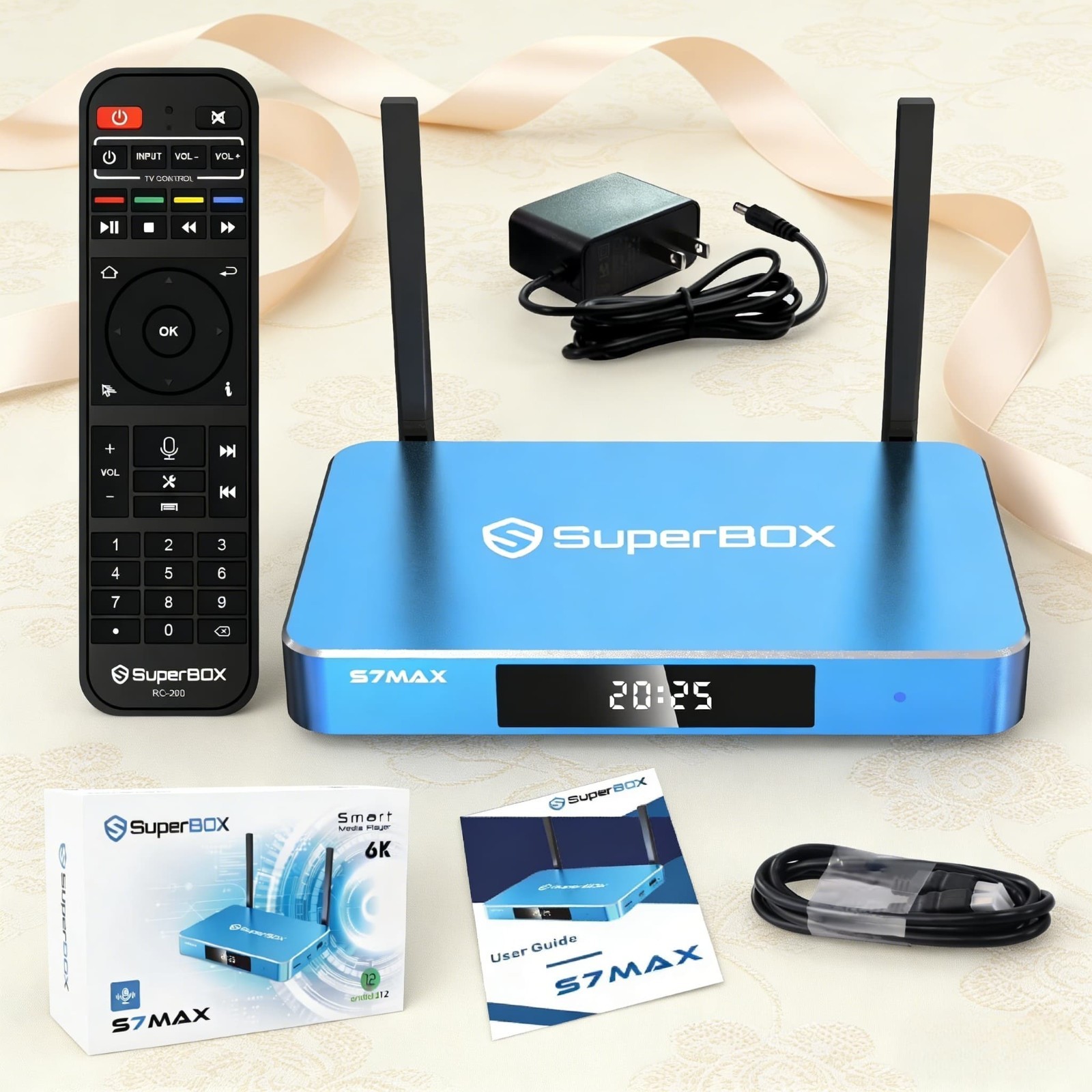 SuperBox S7 Max Premium TV Box WiFi 6 Fast Ethernet Smooth Streaming Android 12