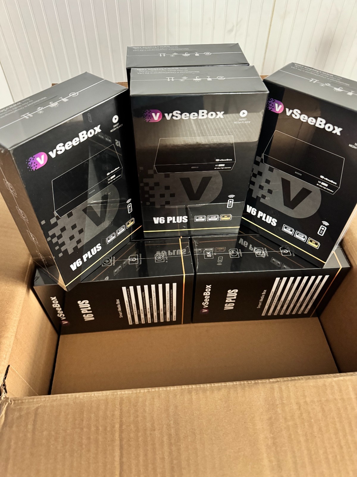 vSeeBox V6 Plus Android Streaming Box | FreeSame Day Shipping 8K Ultra HD