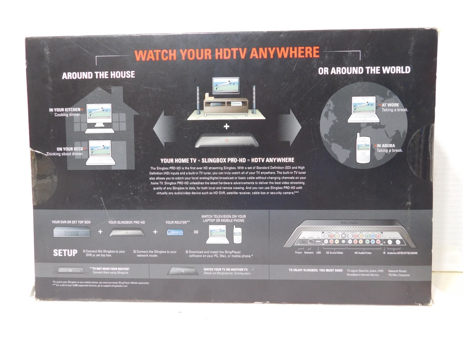 NEW SEALED Slingbox Pro-HD SB300-100 Digital Media Streamer