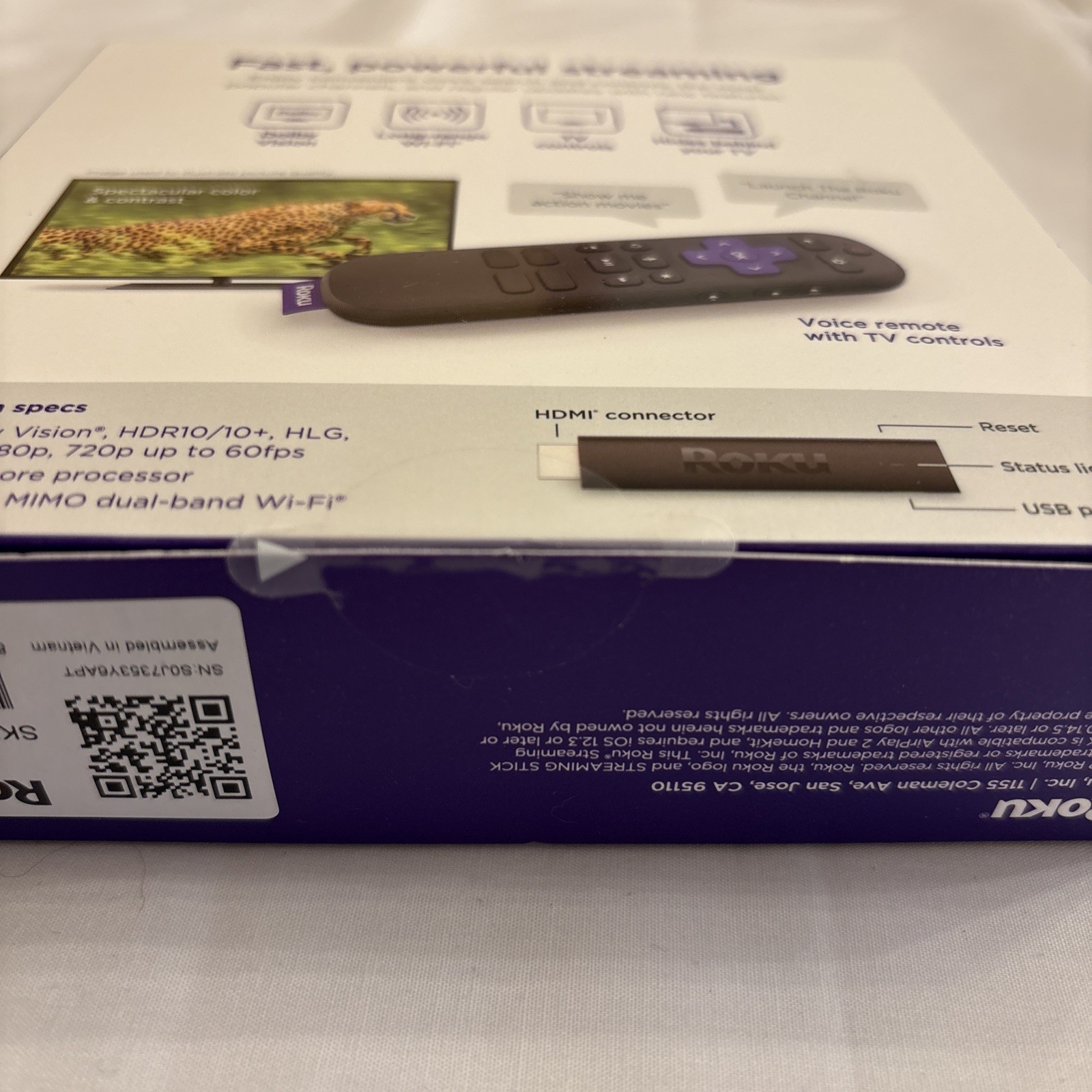 Roku Streaming Stick 4K – 3820R – HDR & Dolby Vision – Voice Remote – 4K UHD