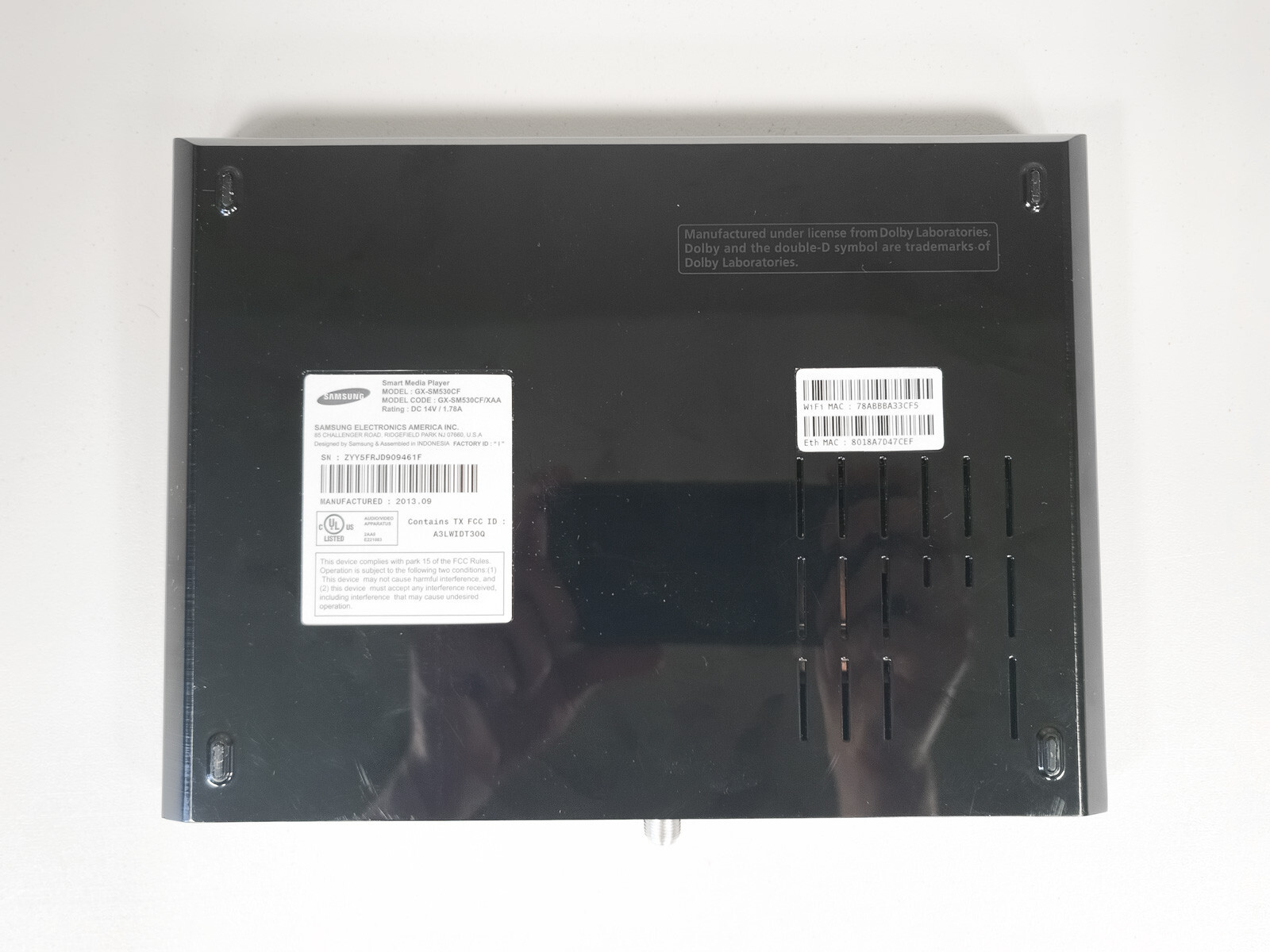 Samsung GX-SM530CF Digital Media Streamer Cable Box Cablecard Mcard Set Top Box