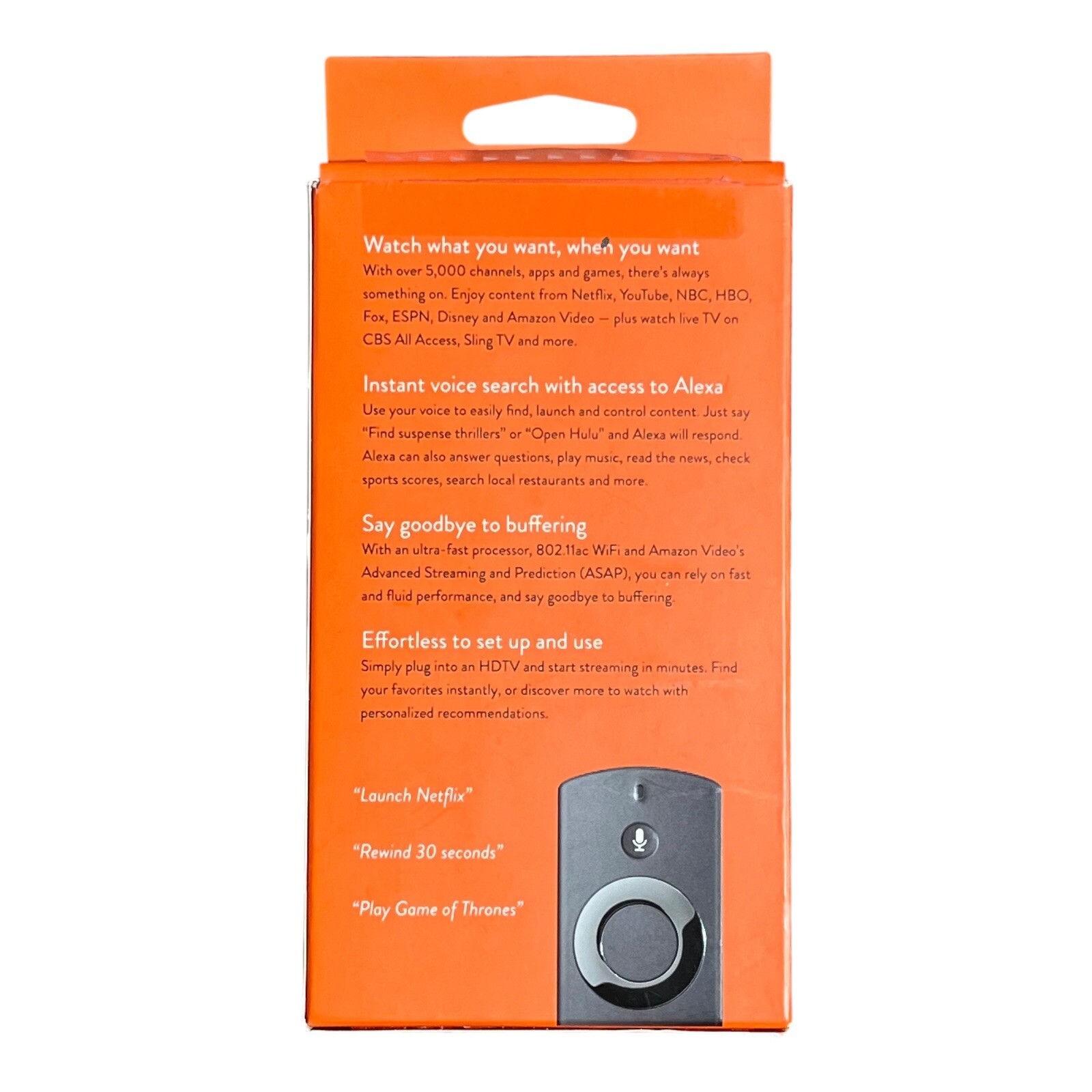 Amazon B00ZV9RDKK Fire TV Stick with Alexa Voice Remote – Black