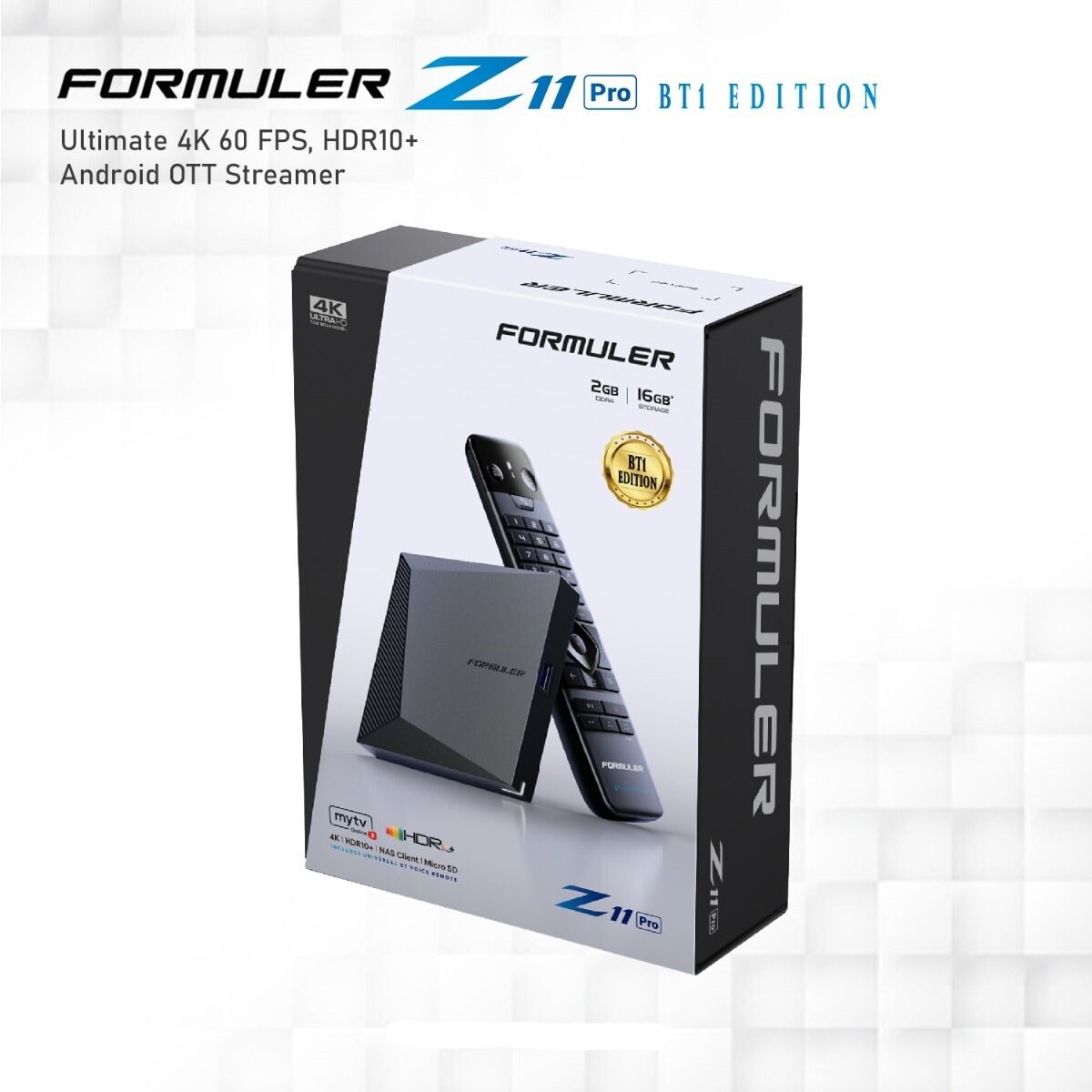 Formuler Z11 Pro Android 11 Dual Band 5G Gigabit LAN 2GB Ram 16GB ROM BT Remote
