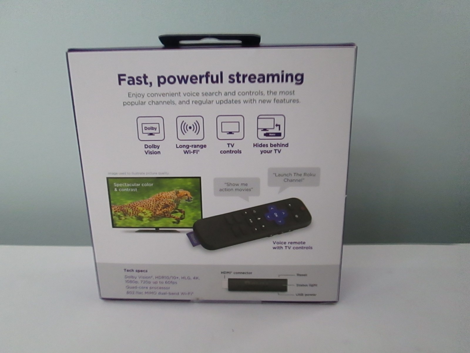 Roku Streaming Stick 4K – HDR & Dolby Vision Roku Streaming Device New Sealed