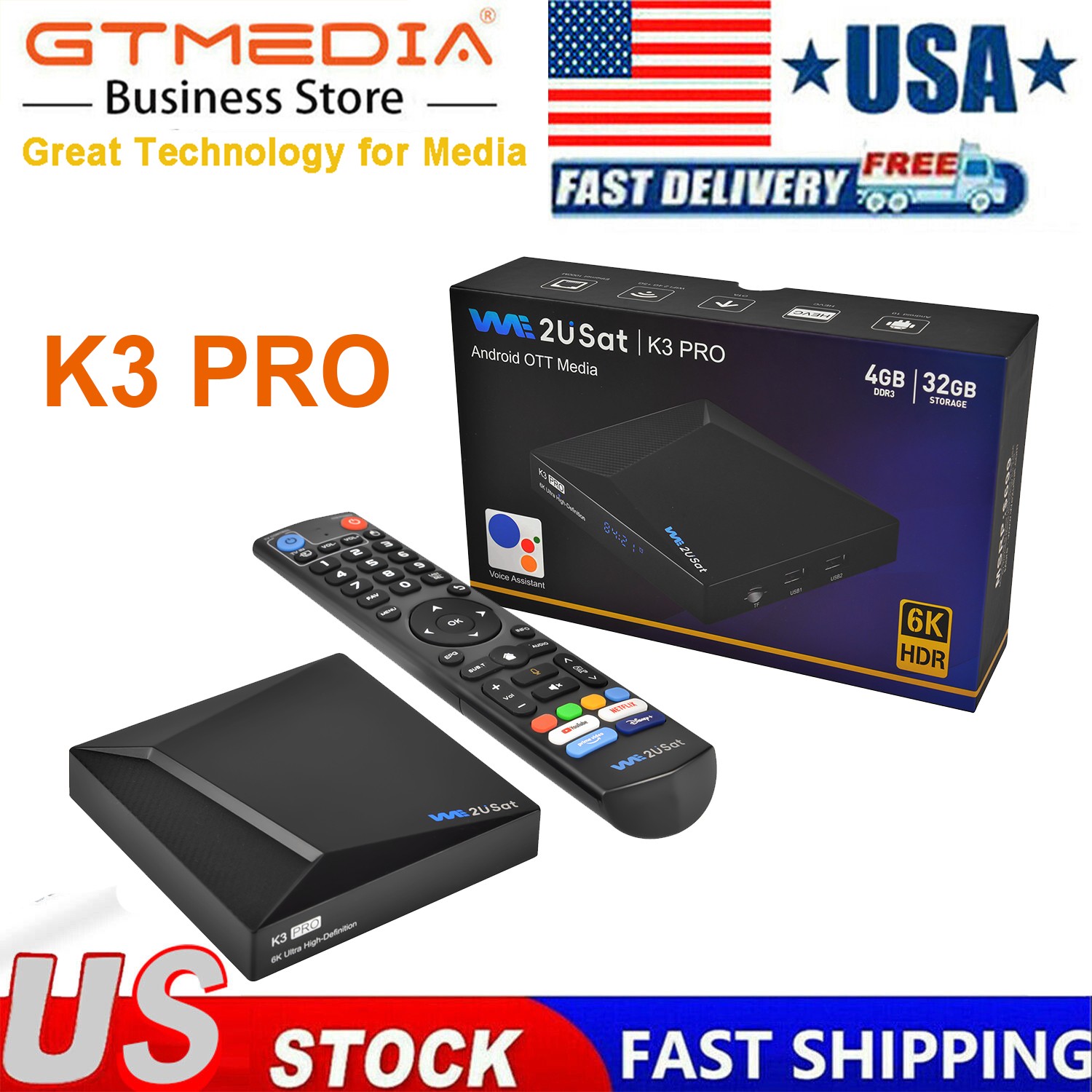 V5 PRO K3PRO 6K UHD Android Smart TV Box Streaming Box WIFI 6