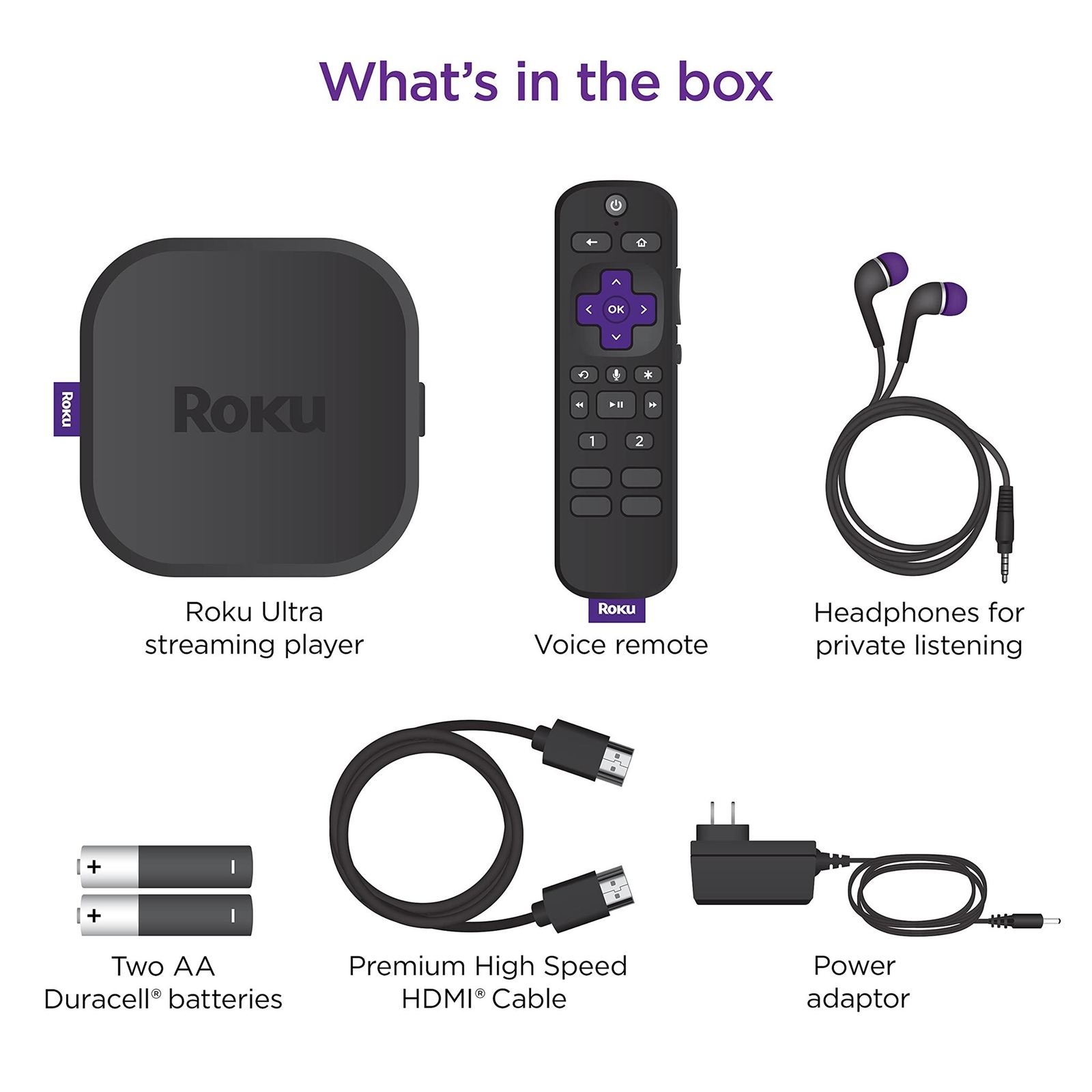 Roku Ultra | Streaming Device HD/4K/HDR/Dolby Vision with Dolby Atmos, Bluetooth