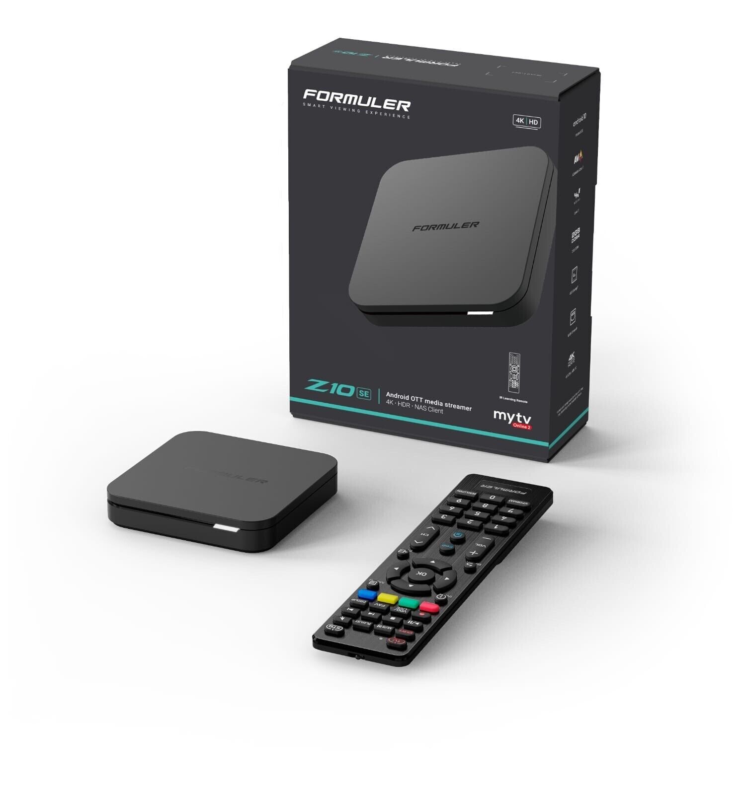 New 2023 Formuler Z10 SE Android 10 4K 2GB DDR4 Ram 4GB ROM US PLUG TV BOX