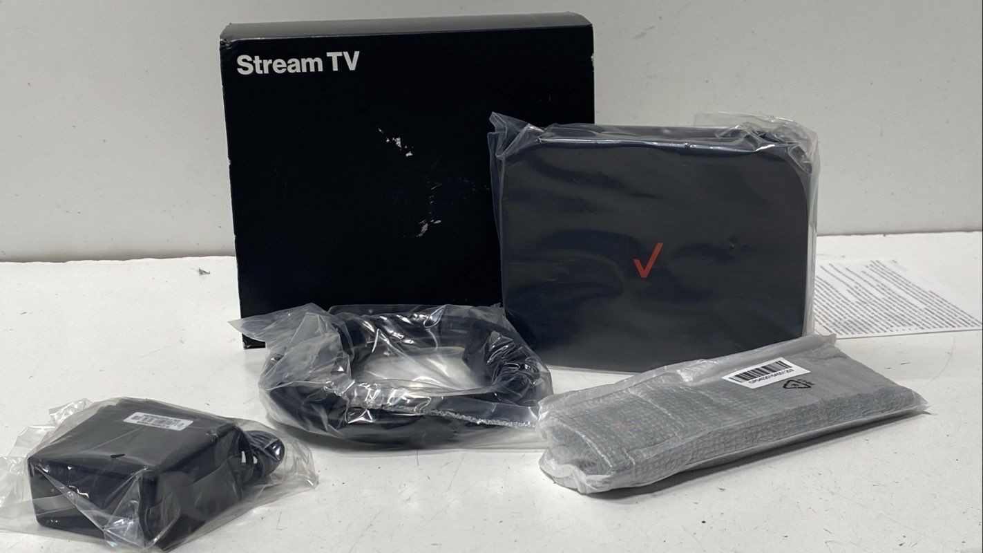 Verizon Stream TV JS8V 4K UHD Streaming Media Player Open Box Powers On Tested