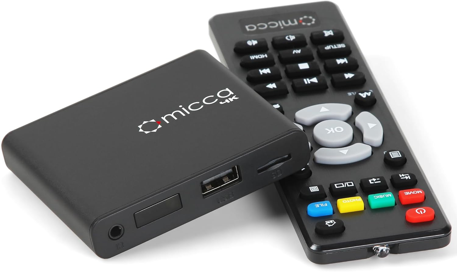 4K Ultra-Hd Digital Media Player for USB Drives and Microsd Cards