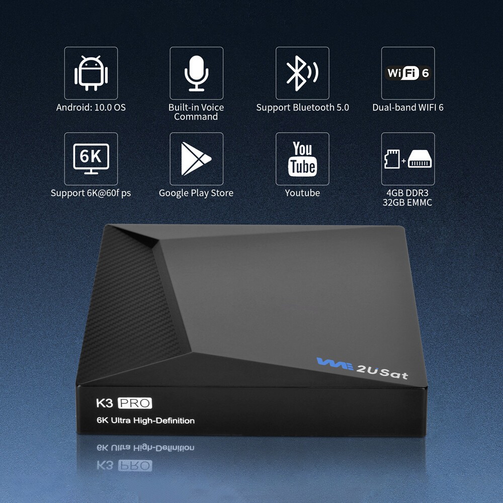 V5 PRO K3PRO 6K UHD Android Smart TV Box Streaming Box WIFI 6
