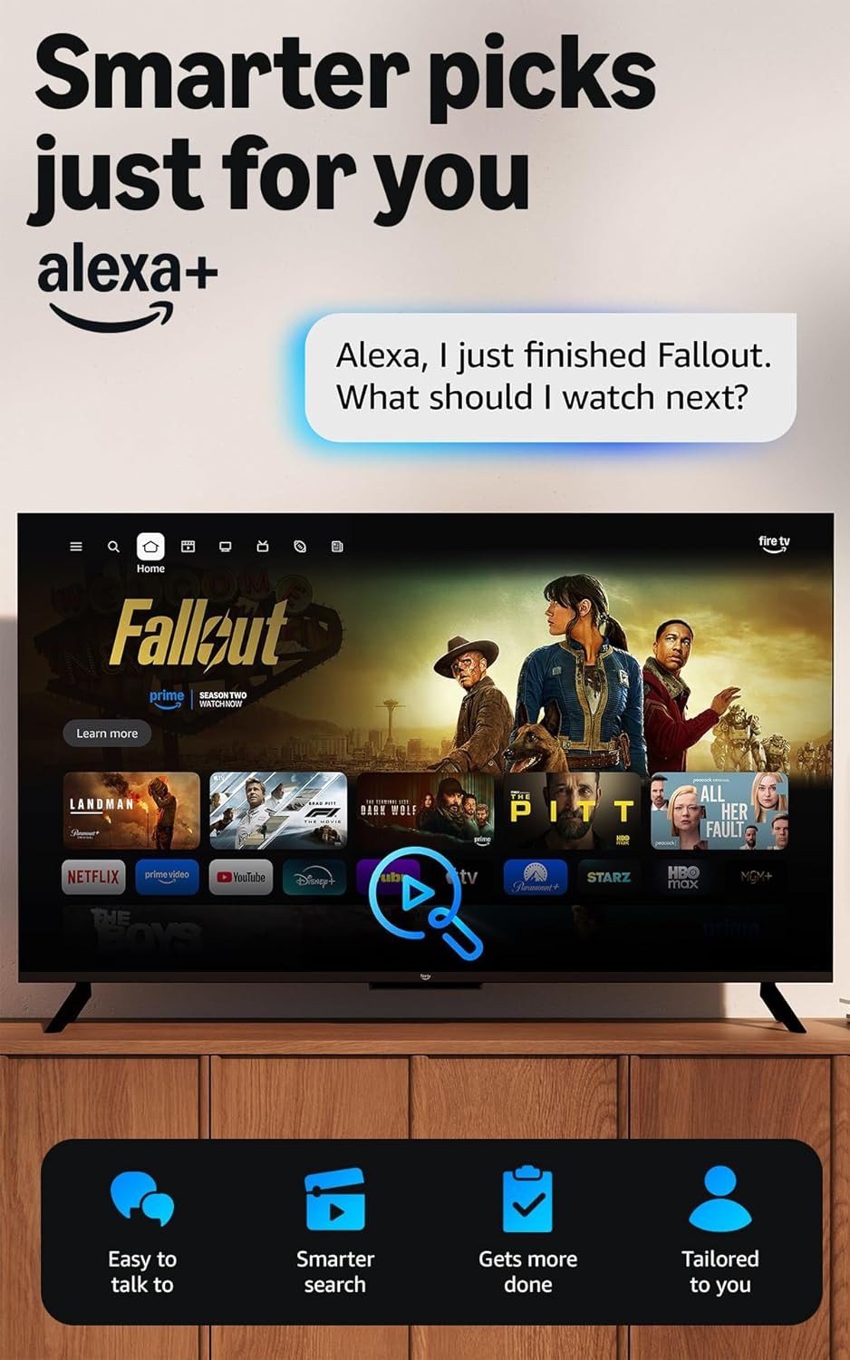 Fire TV Stick HD (Newest Model), Free & Live TV, Alexa Voice Remote, Powered by