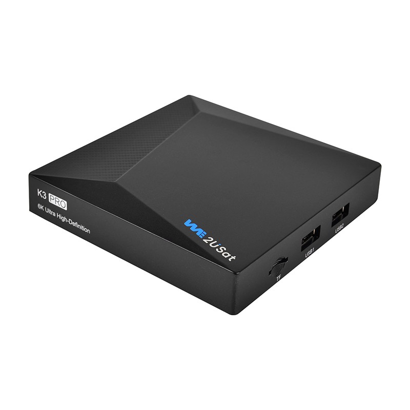 6K We2Usat K3Pro Android TV Box WIFI-6 Bluetooth Media Player UHD US Stock