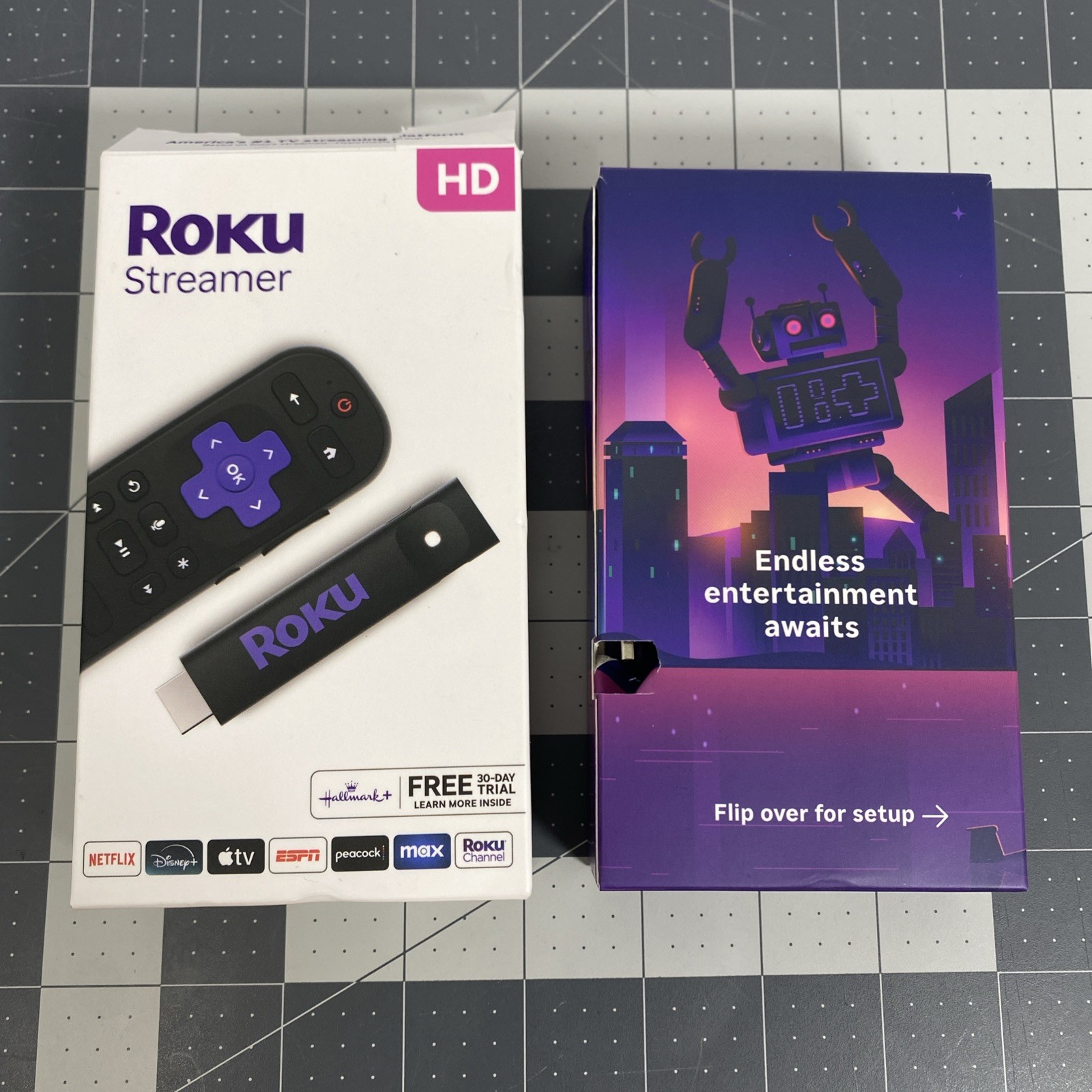 Roku 3840S2 Streamer HD Media Player w/ Voice Remote – 2025 Model