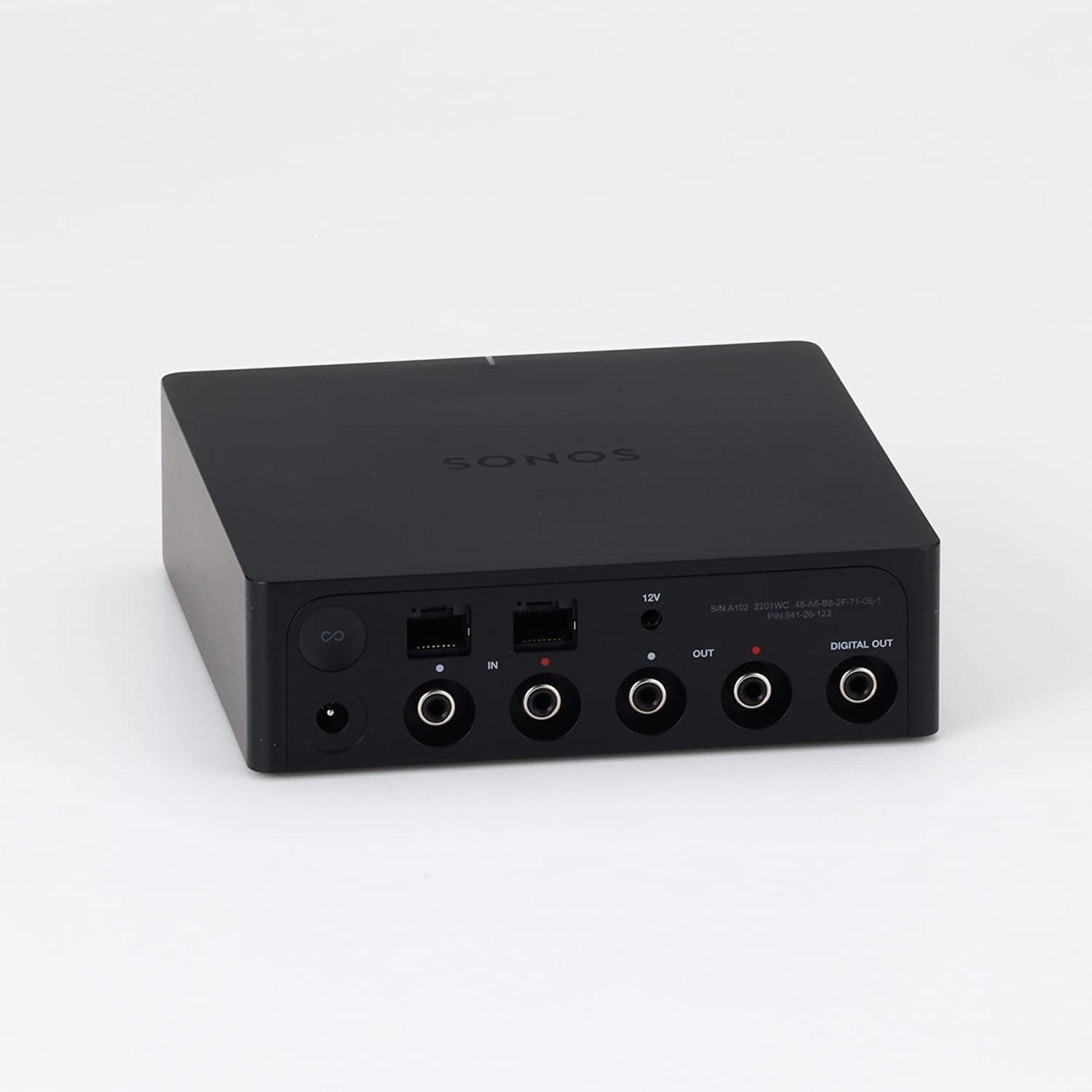 Sonos PORT1JP1BLK Network Audio Receiver AirPlay Wi-Fi Streaming 24-bit NEW