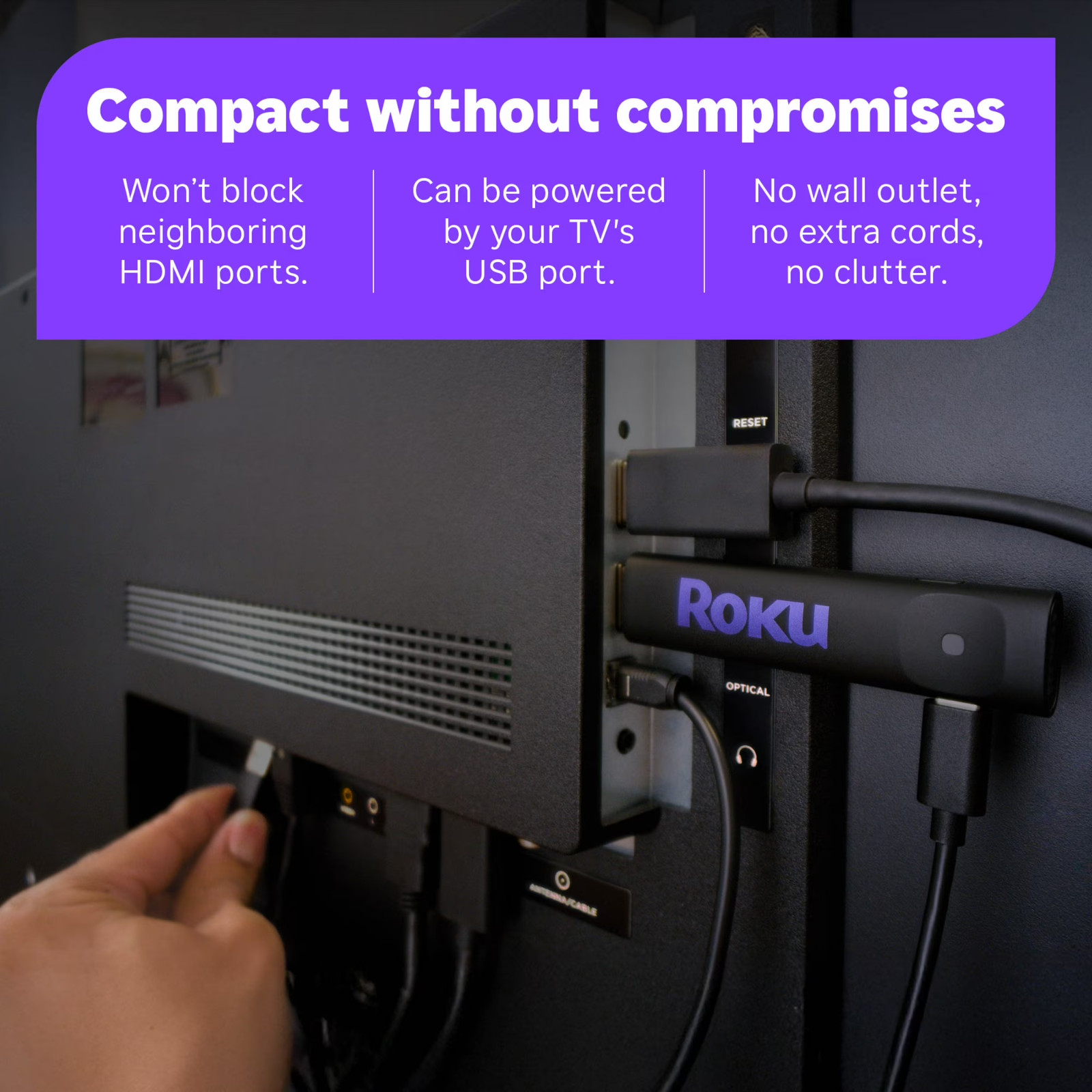 Roku Streamer- HD Roku Streaming Device for TV with Voice Remote – Free & Live