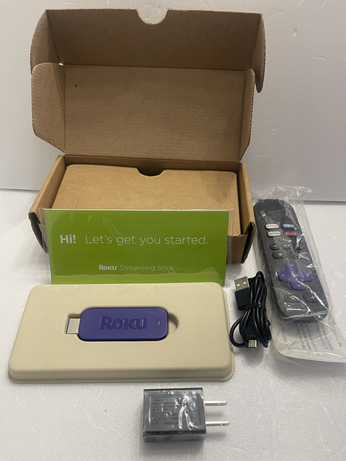 Roku Streaming Stick 3500X 2nd Gen HD Streaming Stick Only ! Tested & Free-Ship!