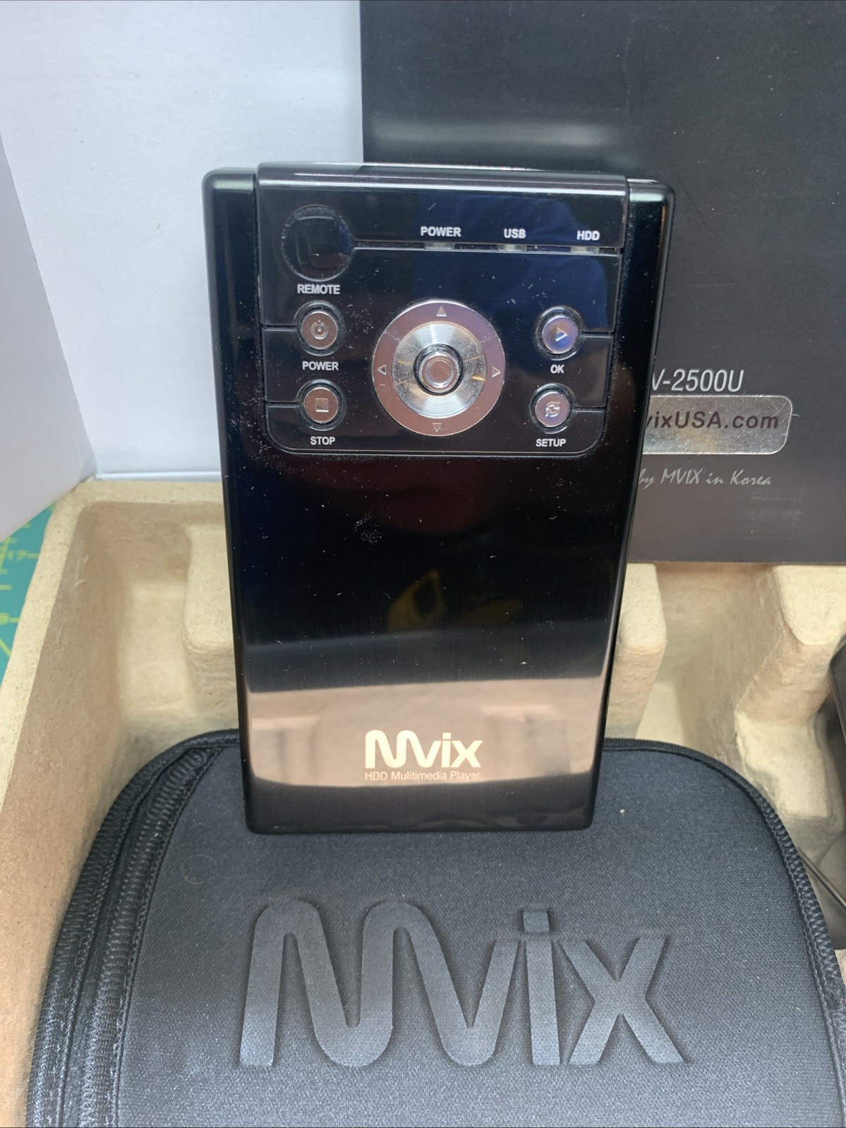 NEW MVIX Mv-2500U PC MP3 TV Stereo Multimedia Player 720 HD Open Box