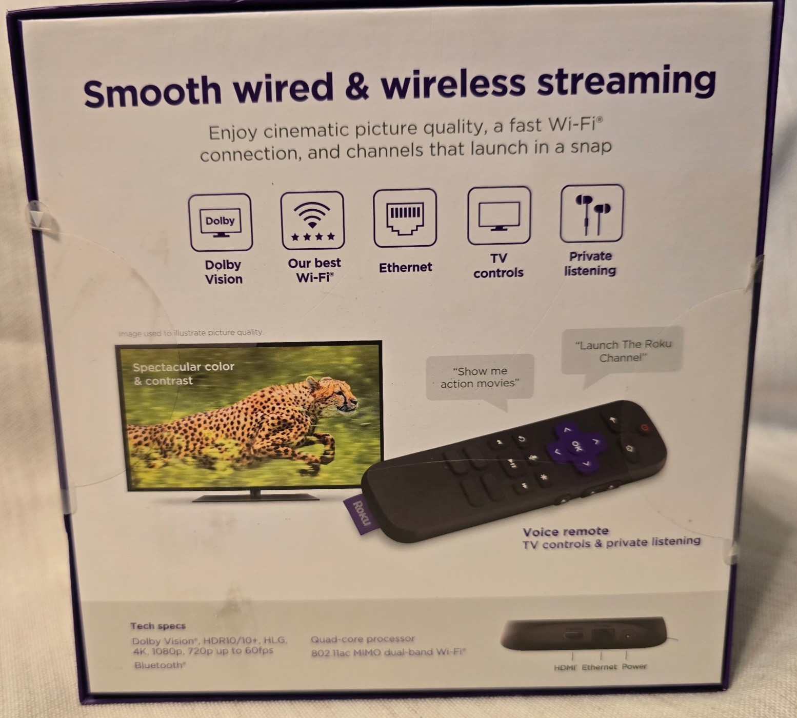 Roku Ultra LT HD/4K/HDR Dolby Vision 4-Core Streaming Media Player – new