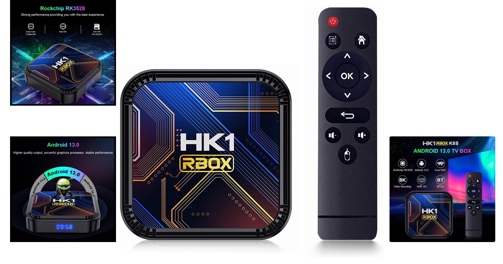 Android 13.0 TV Box – 8K & 3D, 4GB RAM + 32GB ROM for Seamless Viewing